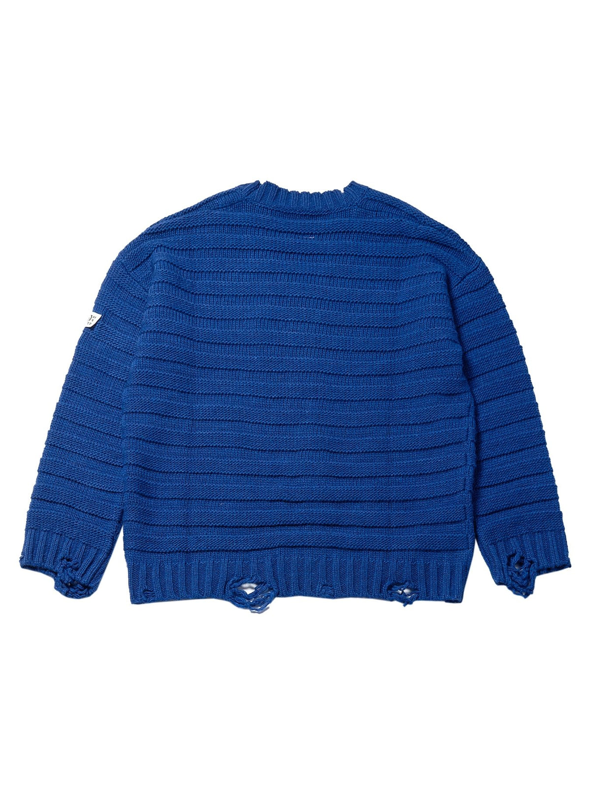 MM6 Maison Margiela Blue Distressed Cardigan