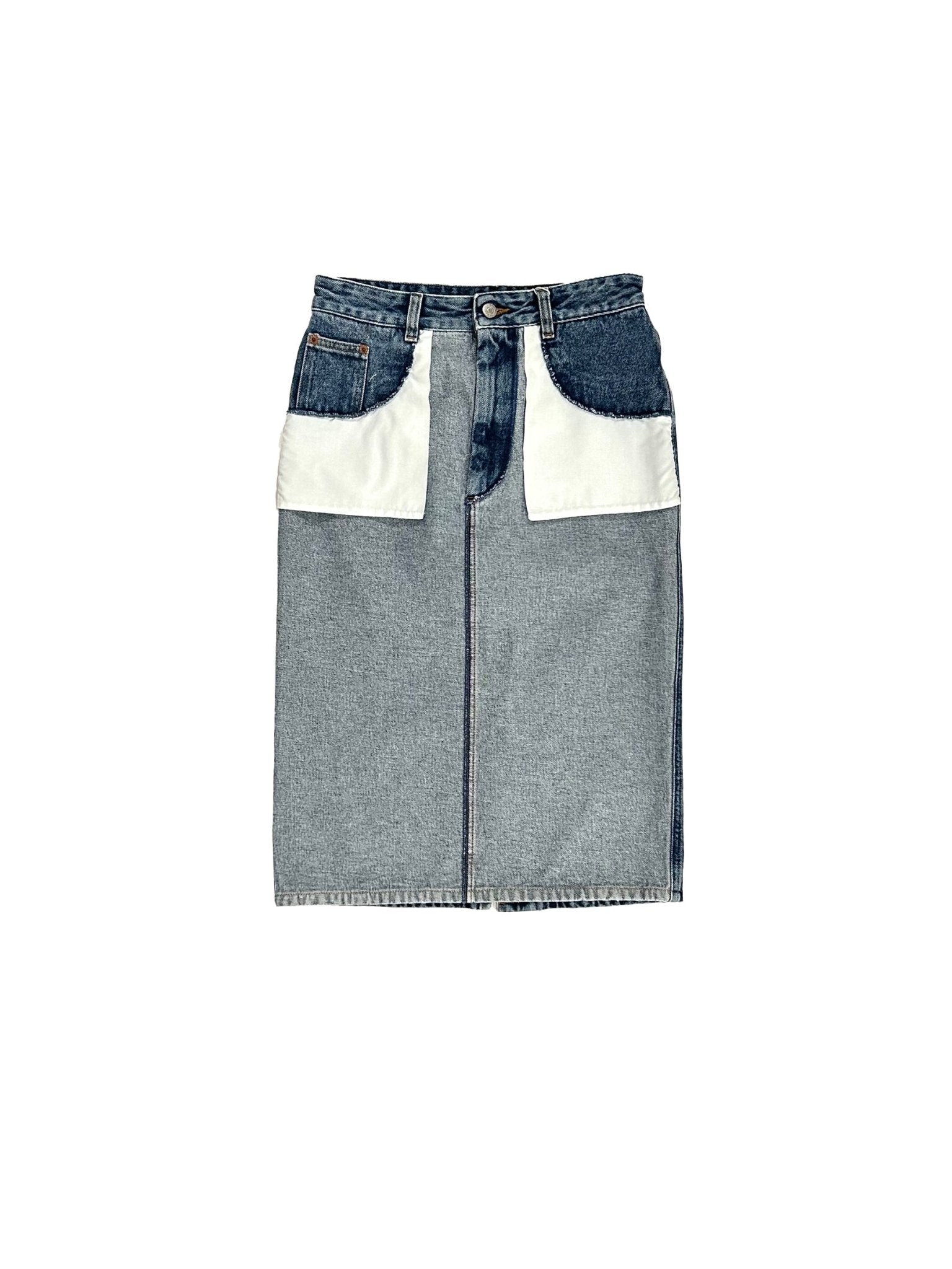 MM6 - Midi Skirt - AW25 - Medium Blue