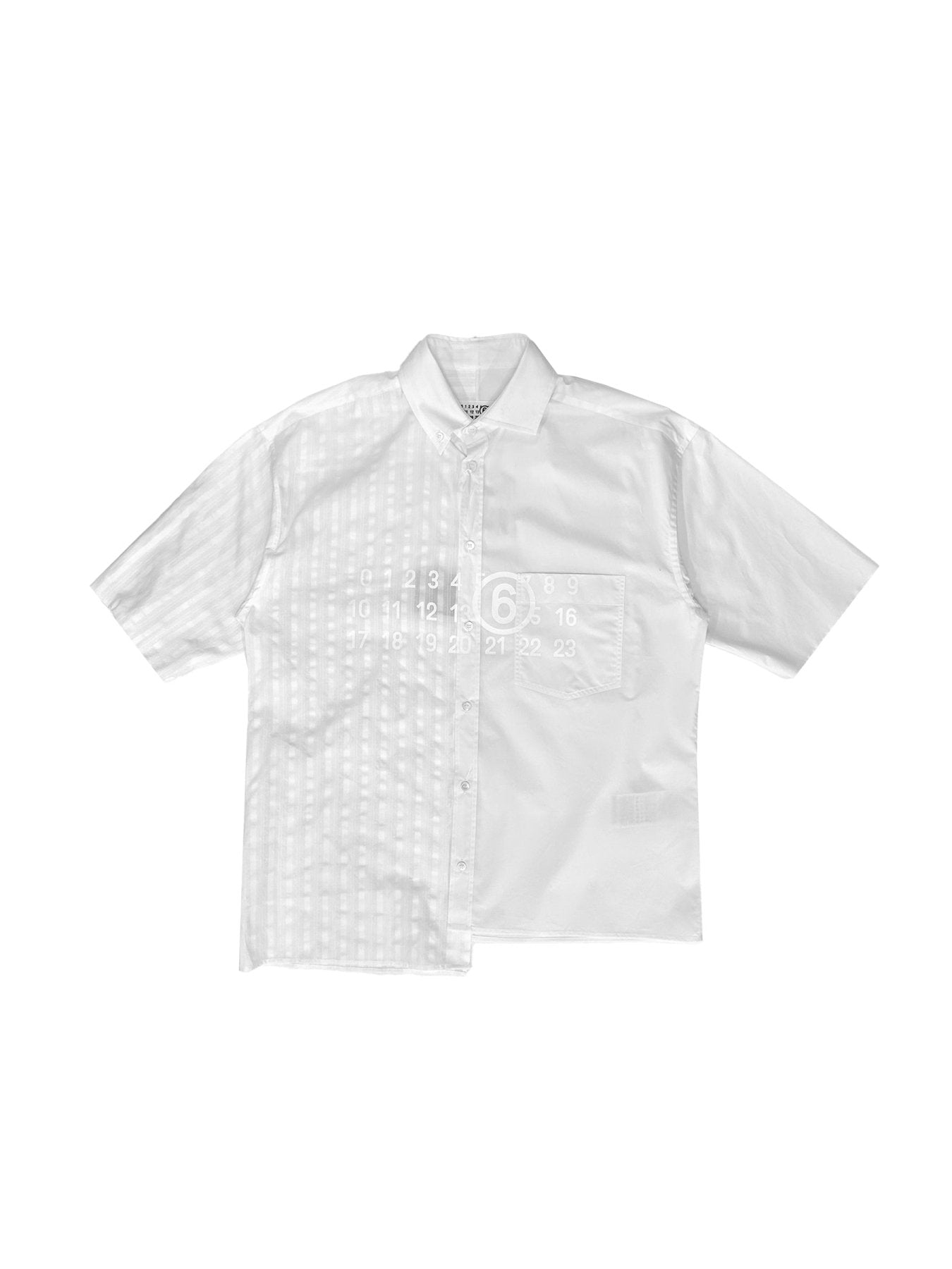 MM6 White Short Sleeved Shirt