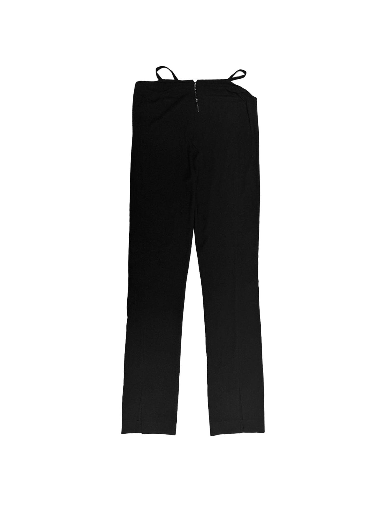 MQUEYT Black Onyx Waist Cutout Trousers