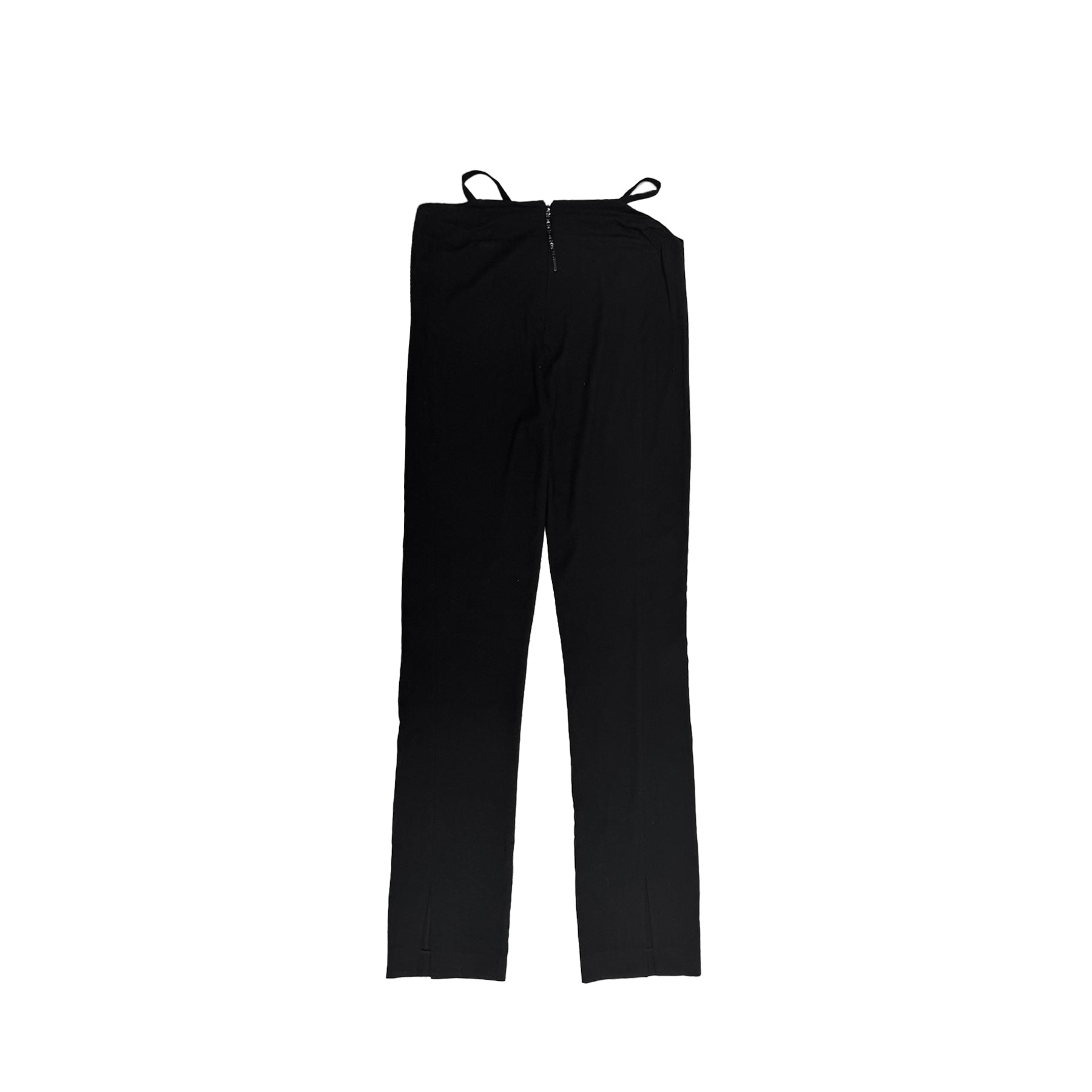MQUEYT - WAIST CUTOUT TROUSERS - SS23 - Black Onyx