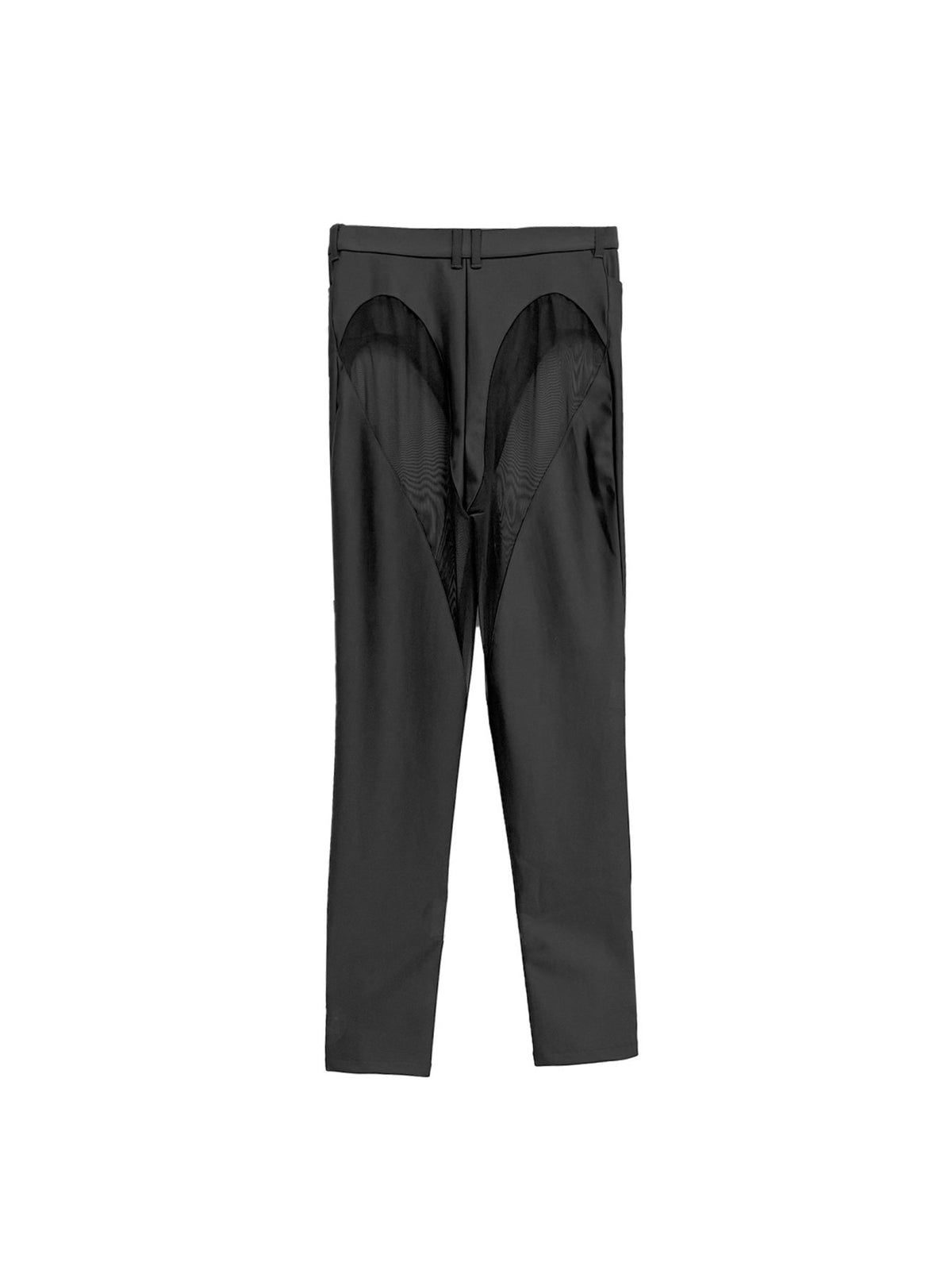 MUGLER Black Bonded Illusion Trousers