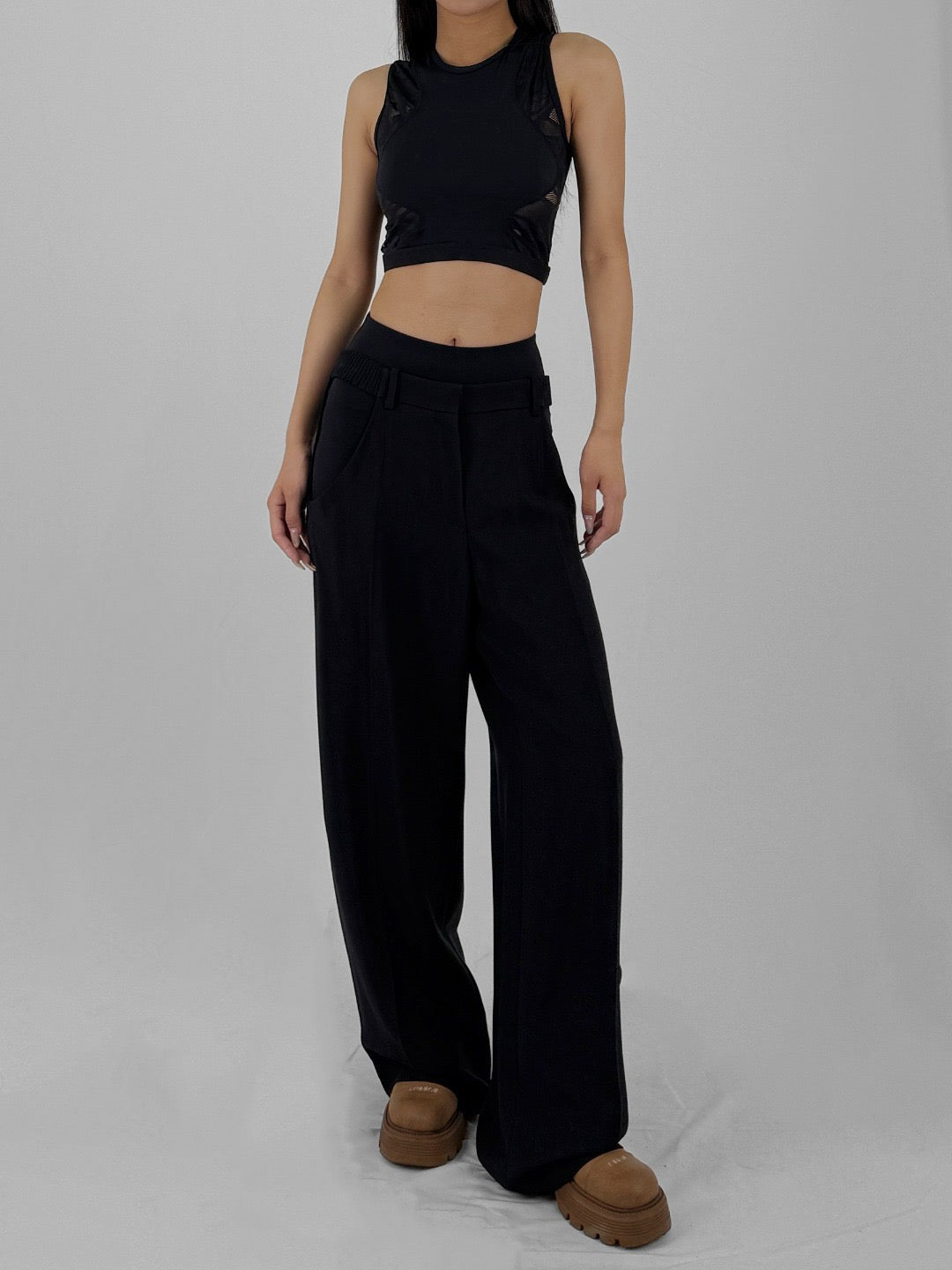 MUGLER Black Trousers