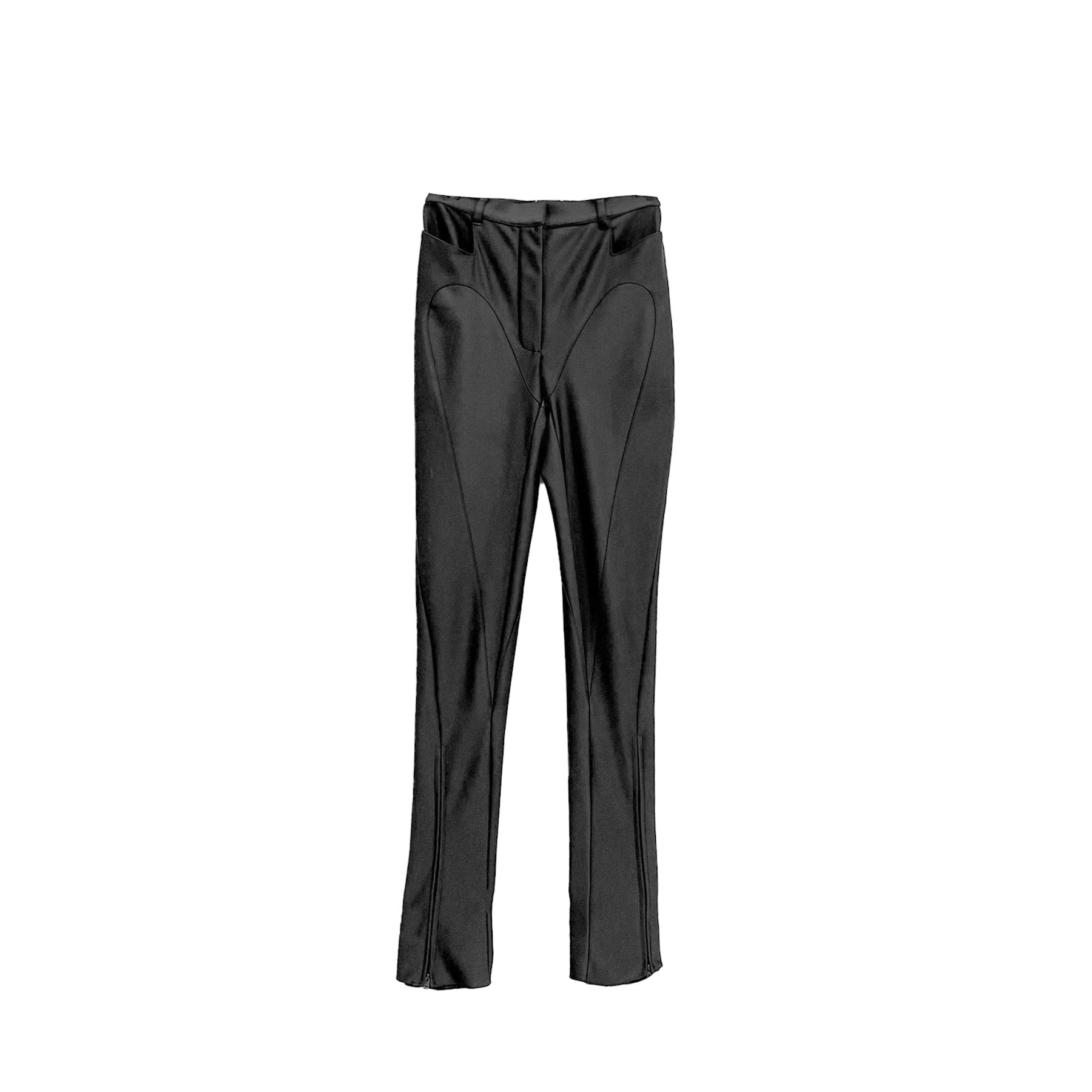 MUGLER - Trousers - AW22 - BLACK / BLACK