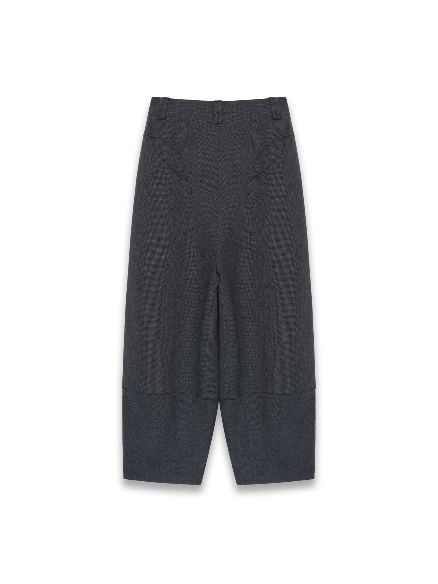 NAMESAKE - Lamar Zip Carrot Wide Trousers - AW25 - ASH GREY