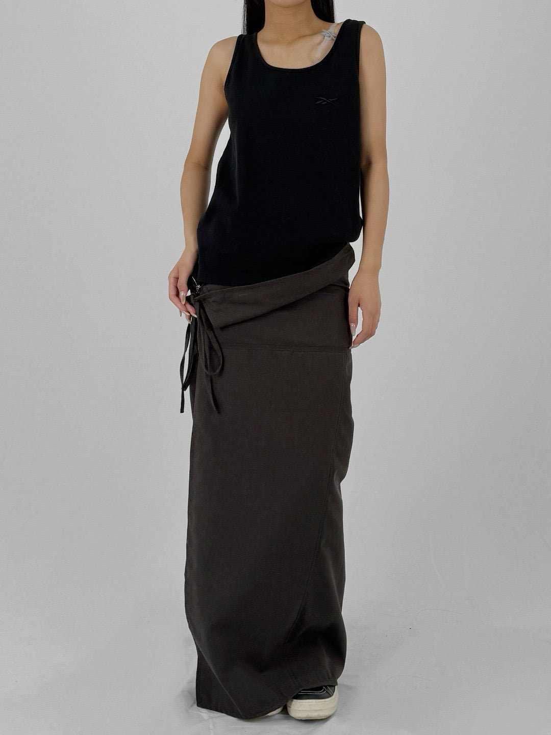 NICCOLO PASQUALETTI Walnut Polyester Canvas Spago Skirts
