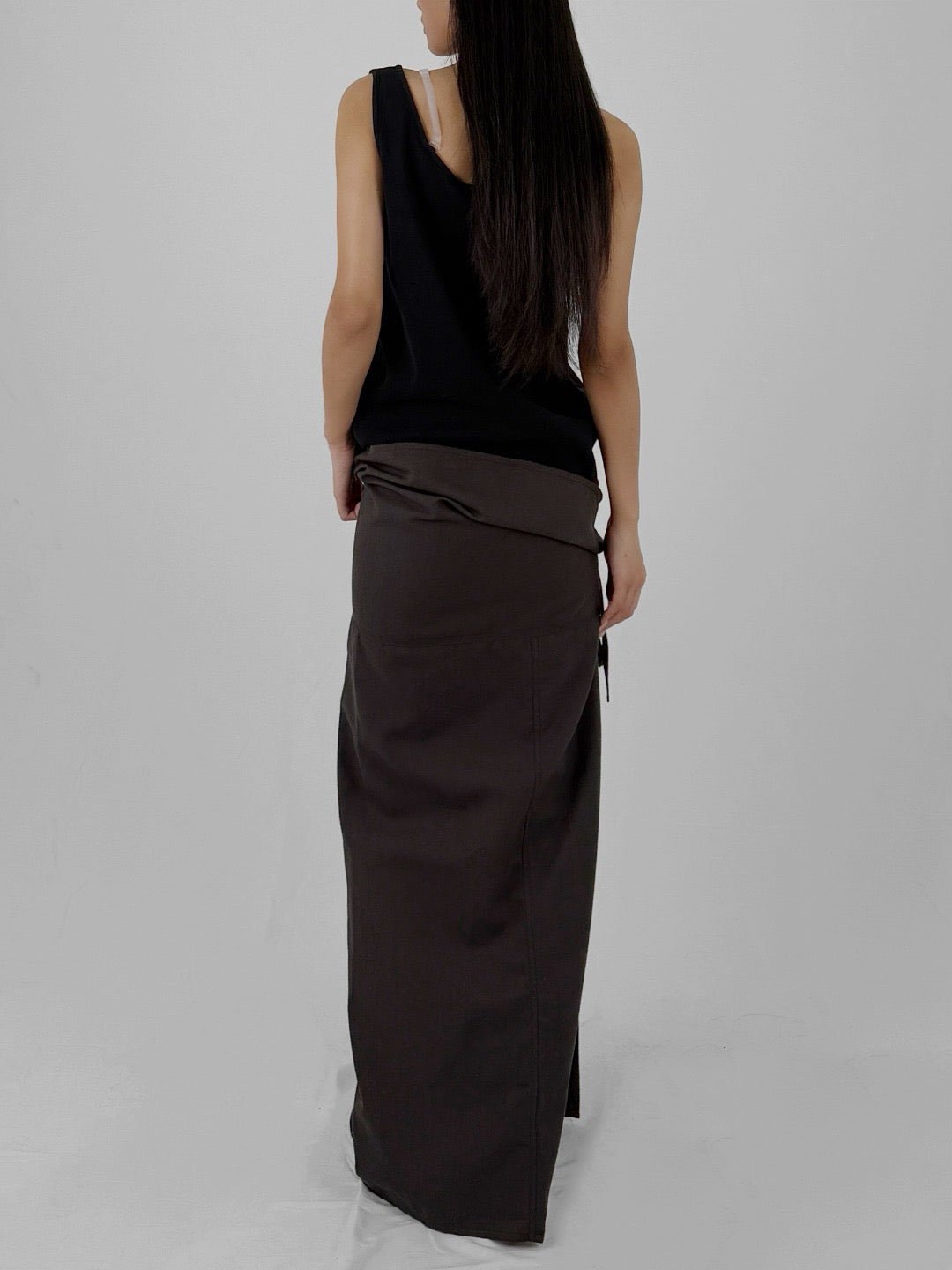 NICCOLO PASQUALETTI Walnut Polyester Canvas Spago Skirts