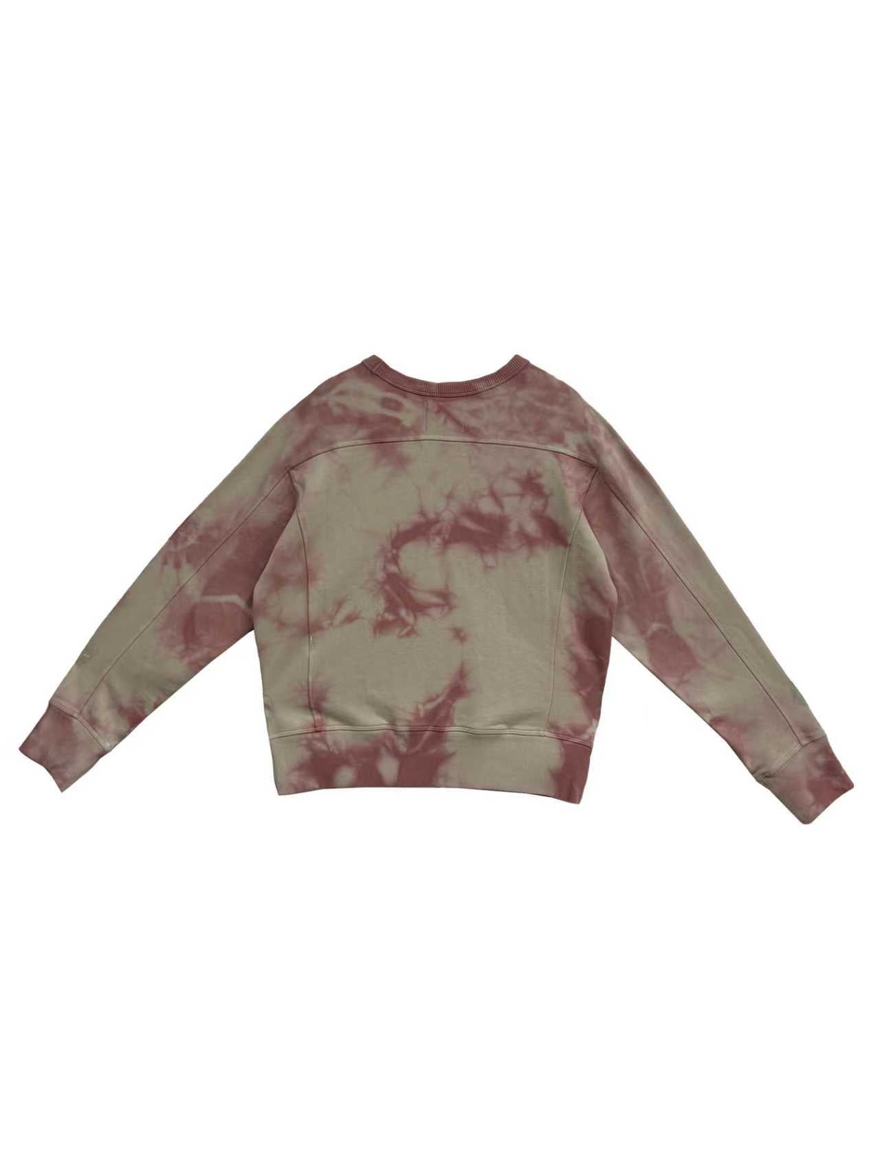 NICHOLAS DALEY Biege/Pink Tie - Dye Crewneck Sweatshirts