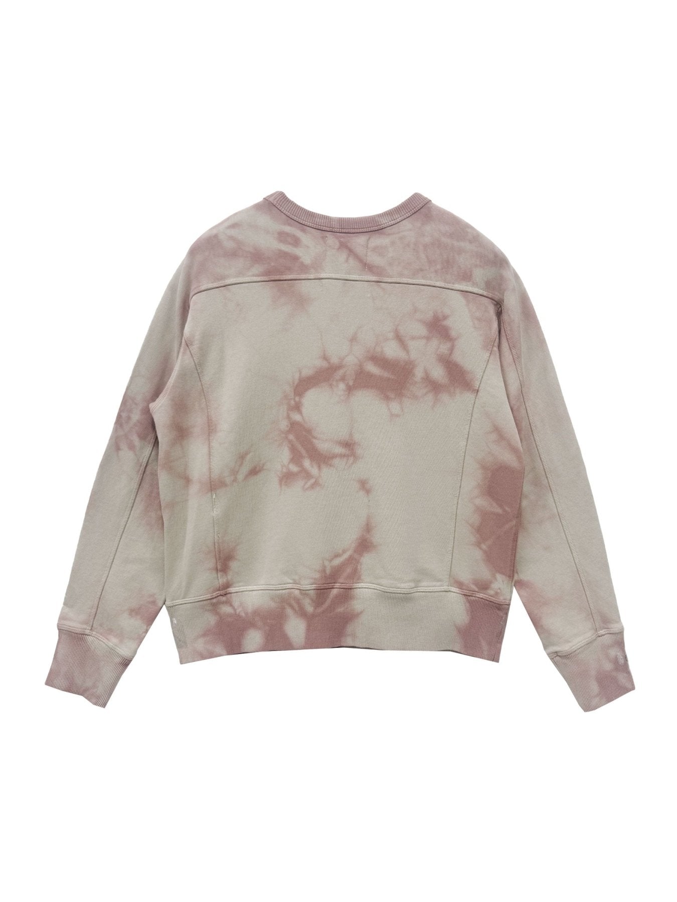 NICHOLAS DALEY Biege/Pink Tie - Dye Crewneck Sweatshirts