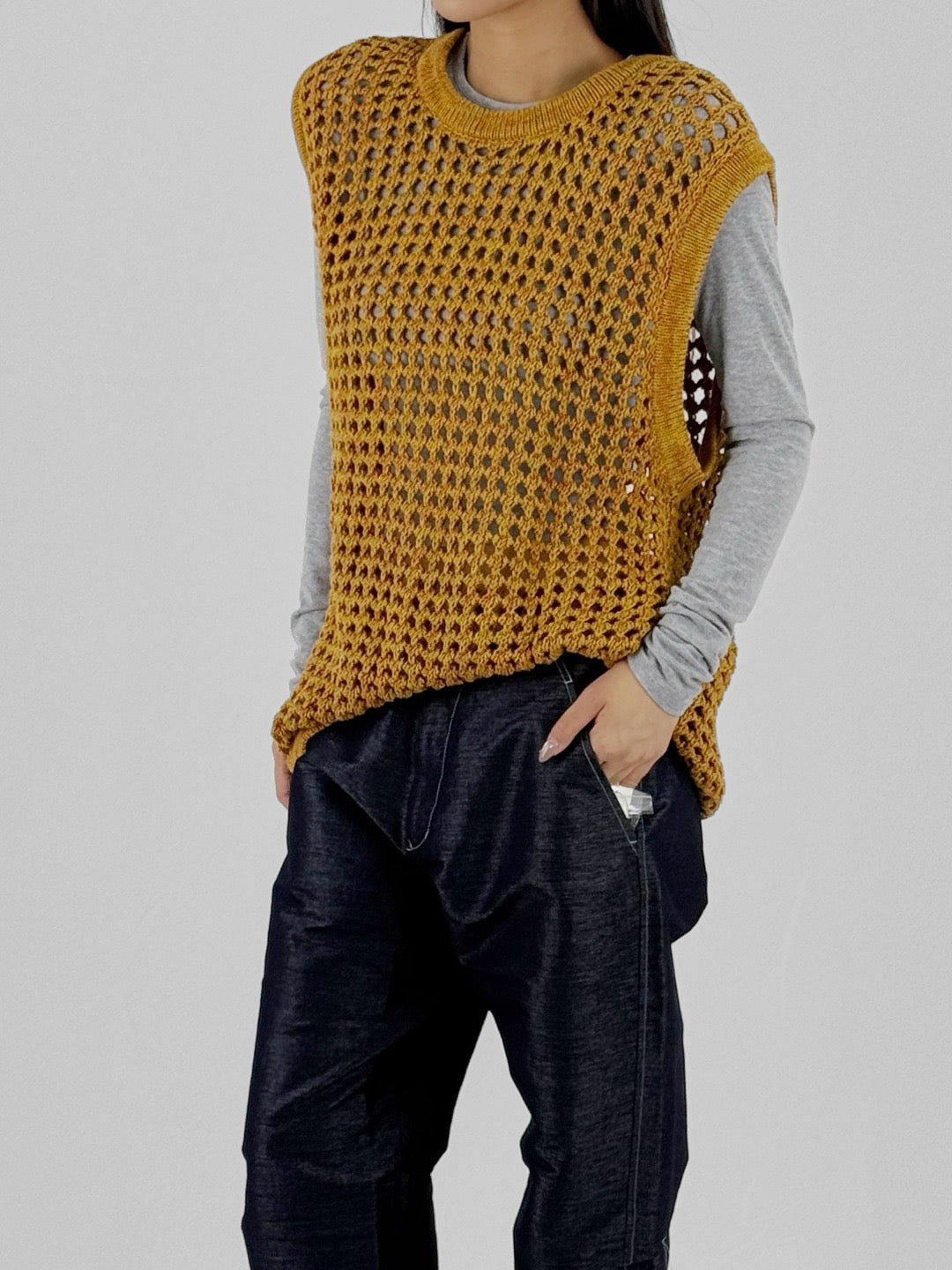 NICHOLAS DALEY Orange Mustard Classic Two Pocket Shirts