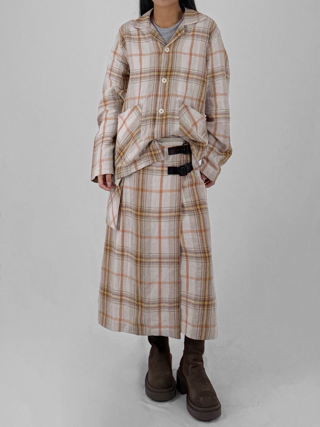 NICHOLAS DALEY Wrap Kilt Skirt