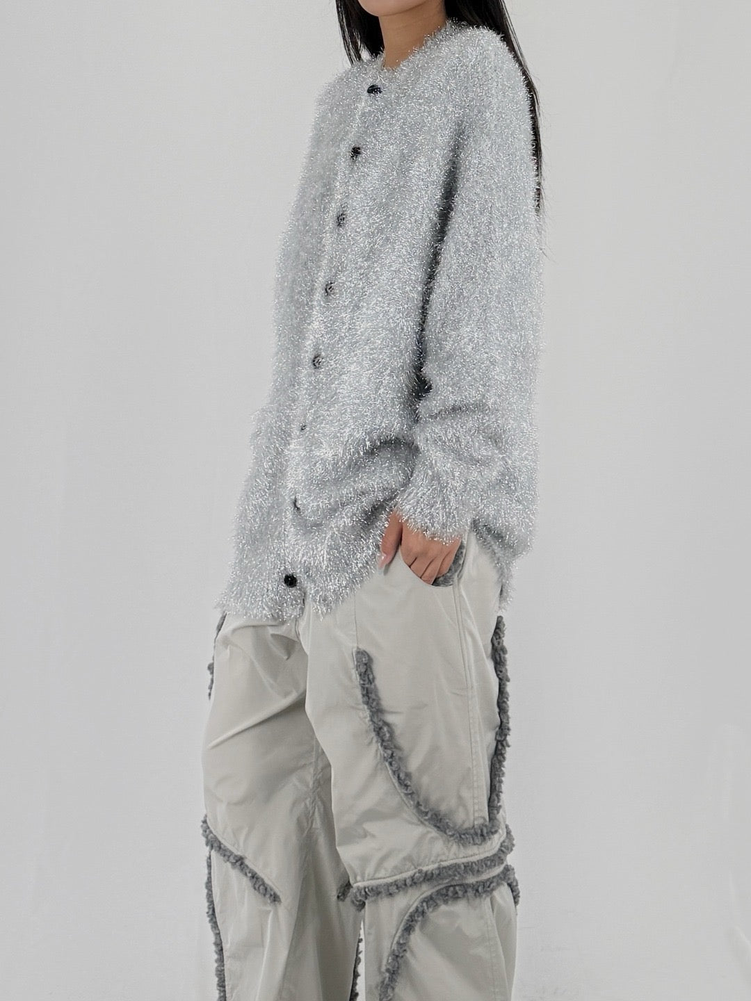 NOIR KEI NINOMIYA - Ladies Sweater - AW25 - silver