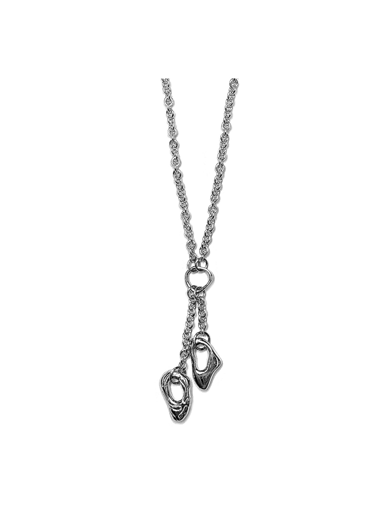 OCTI - Double Island Necklace 18 Inch - AW25 - Silver