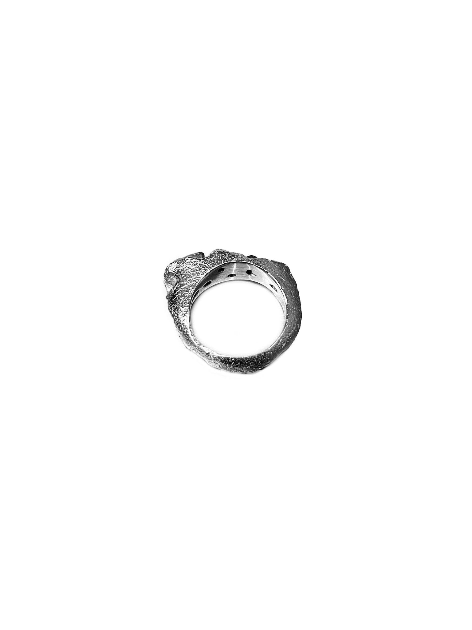 OCTI Silver Sapphire Rock Ring