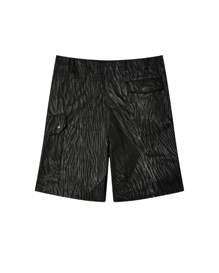 OLLY SHINDER - Gardiner Shorts With Knife Pocket Camoflage - SS25 - BLACK