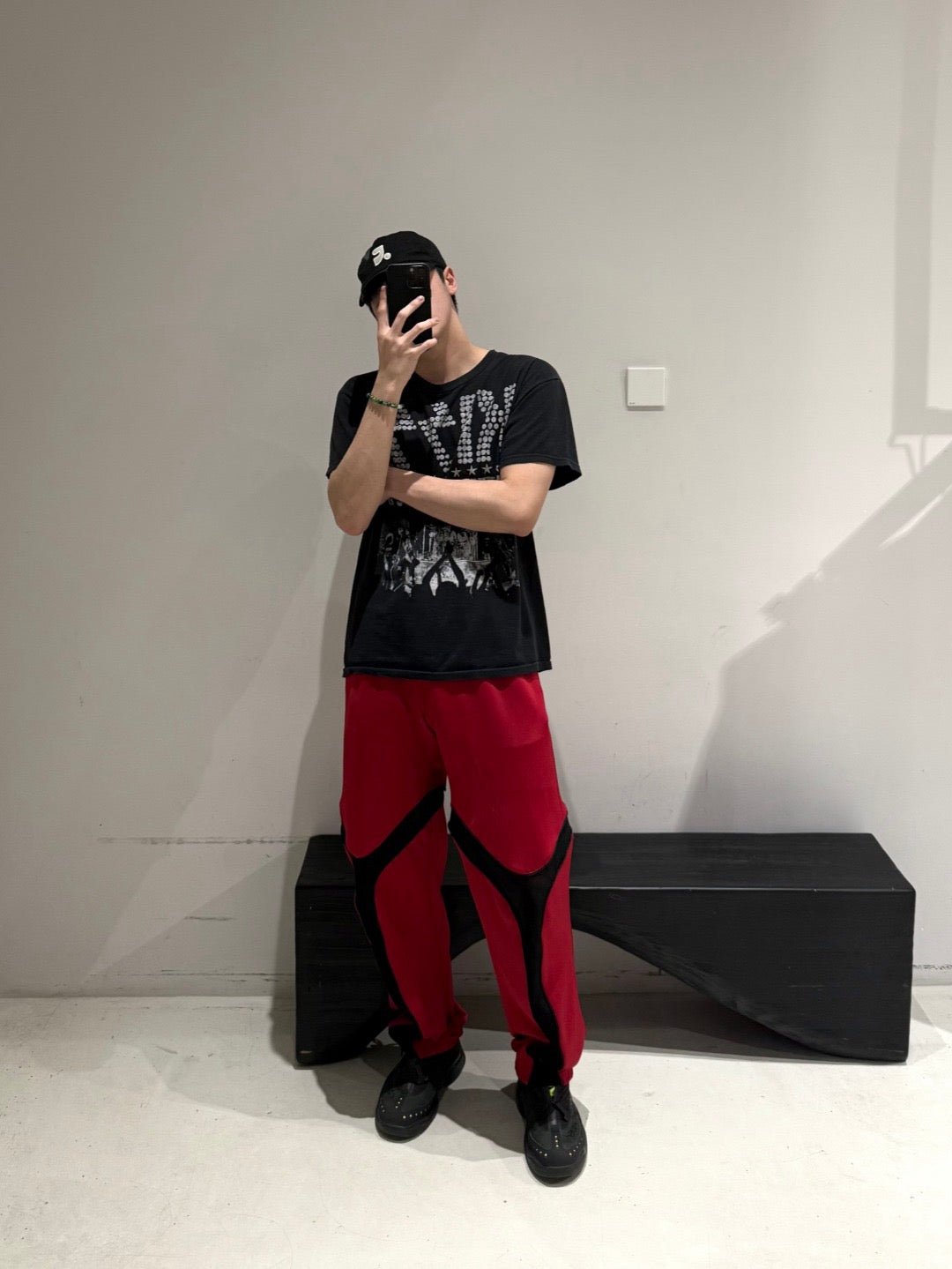 OLLY SHINDER Red With Tri Zip Track Pants