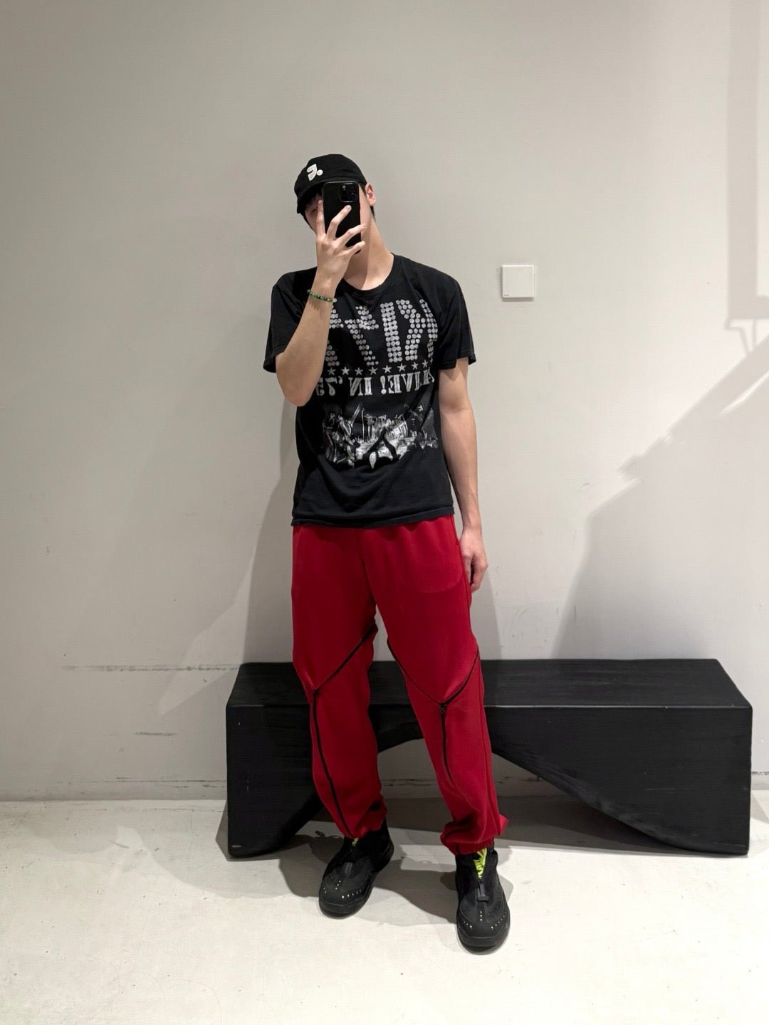 OLLY SHINDER Red With Tri Zip Track Pants
