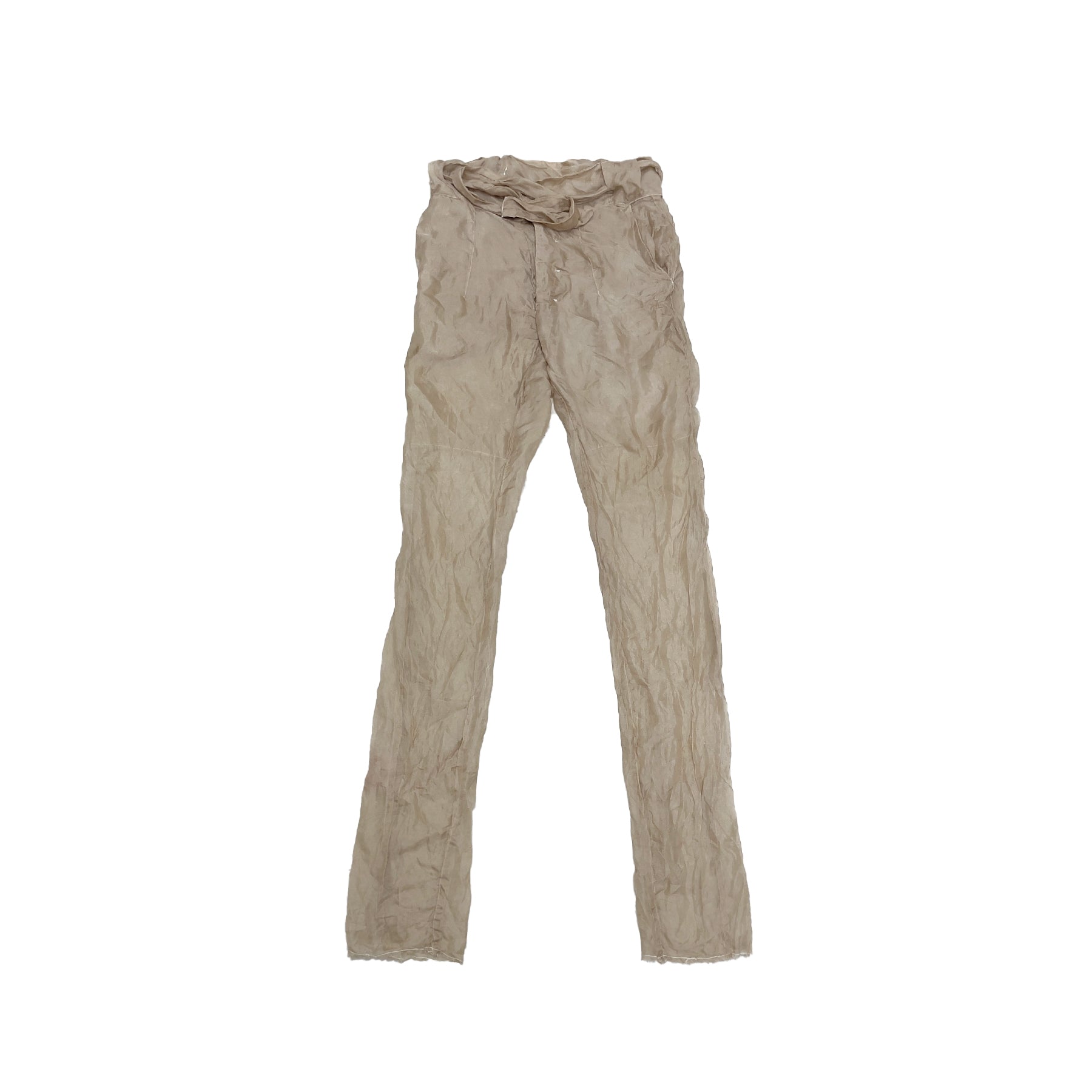 PAOLO CARZANA - Slim Bias Trouser - SS24 - HISBISCUS GREY