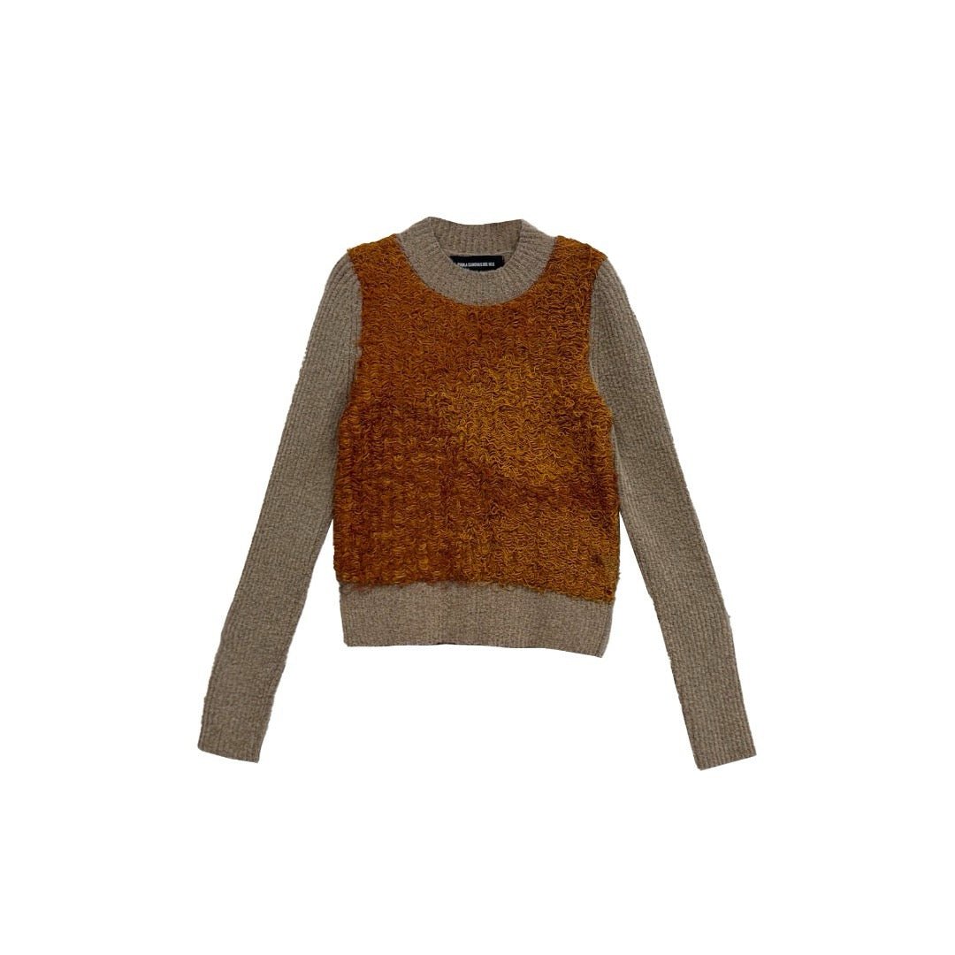 PAULA CANOVAS DEL VAS - Hot Mess Top - AW23 - RUST SAND