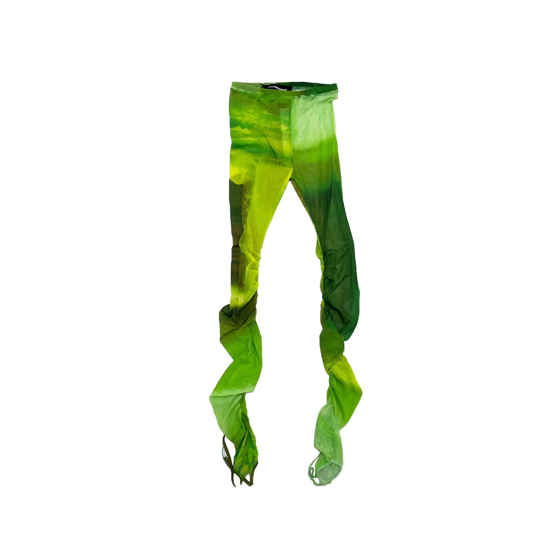 PAULA CANOVAS DEL VAS - MESH LEGGINS - SS23 - ACID GREEN