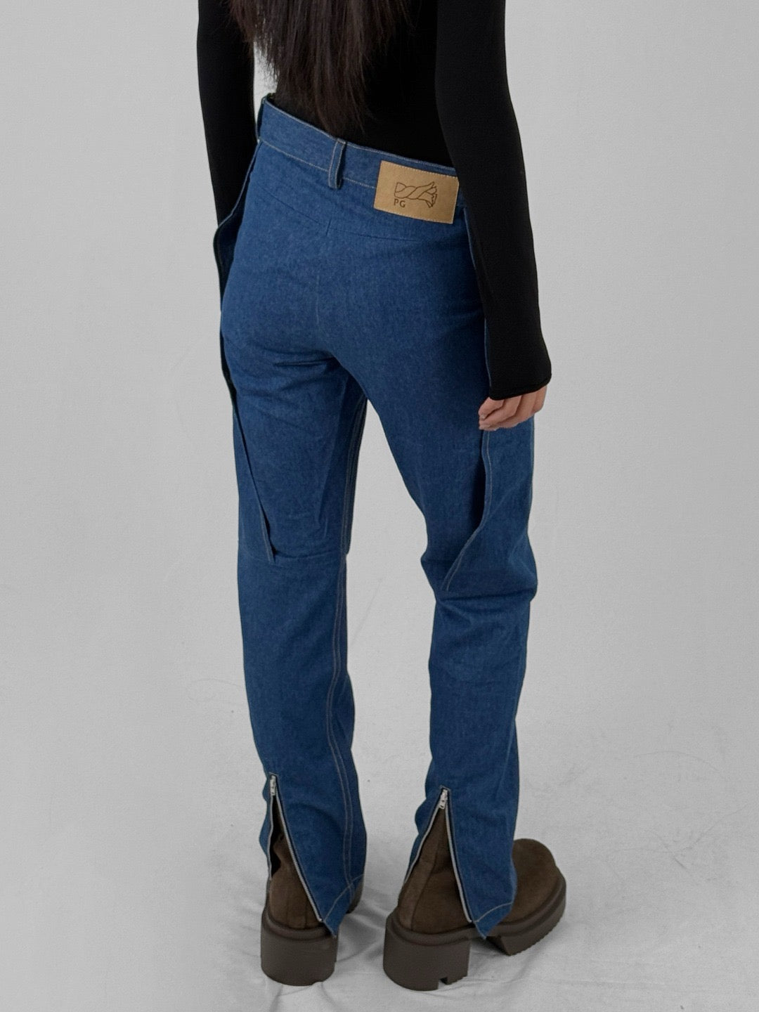 PER GOTESSON Blue Zip Heart Denim