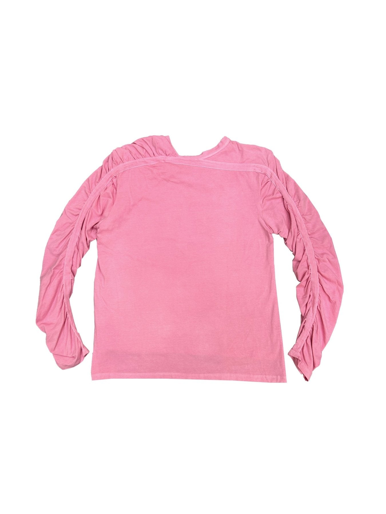 PER GOTESSON Pink Shoulder Gather Long Sleeve Shirts