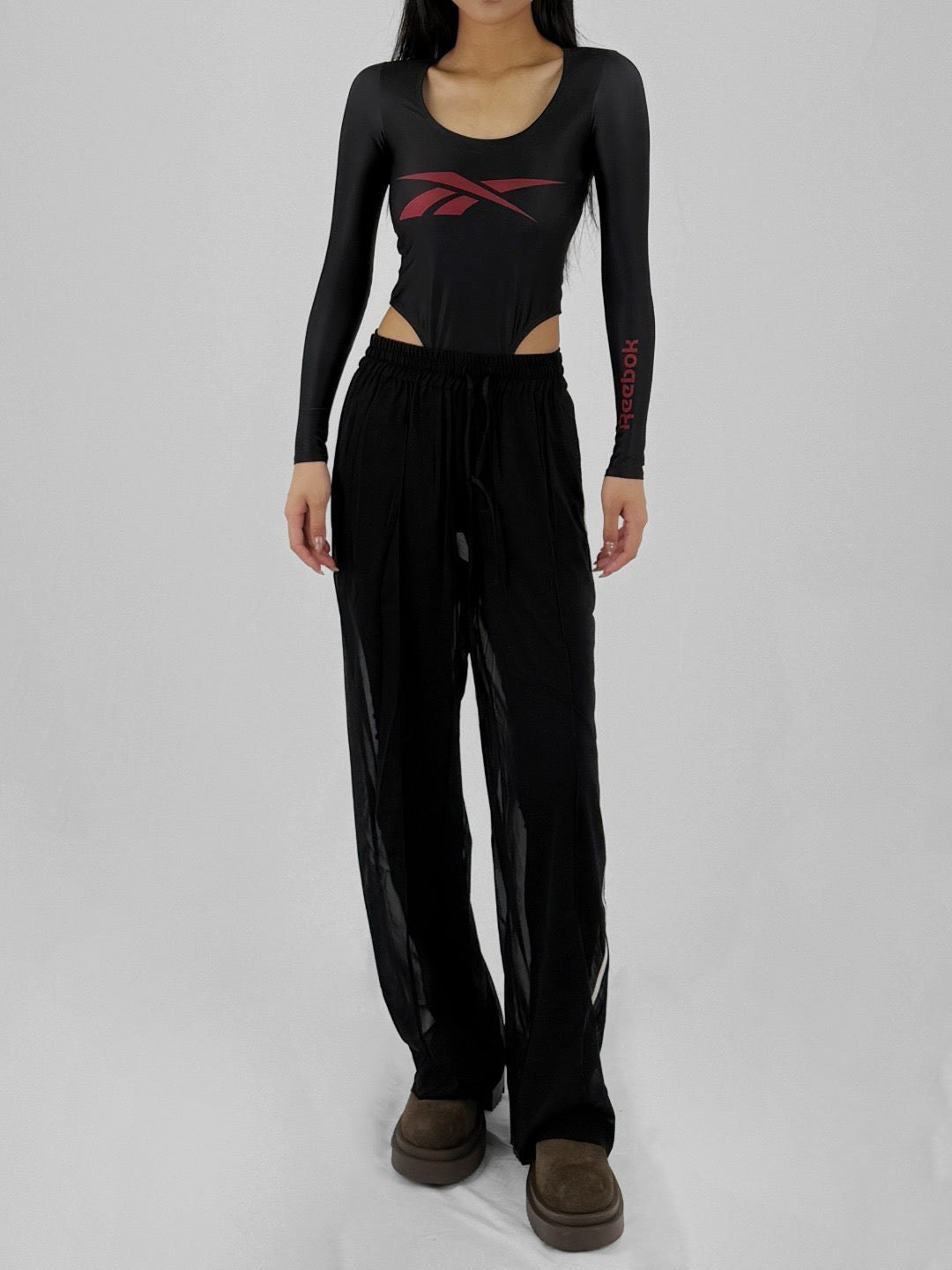 PETER DO - Sheer Pj Pants - AW24 - BLACK - MACHINE-A