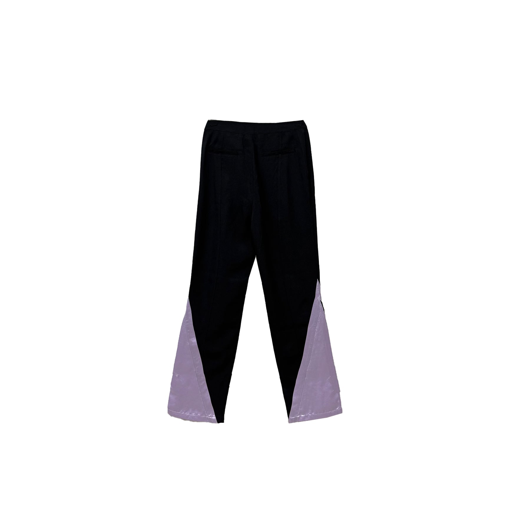 PRIVATE POLICY - Contrast Zip - Up Slim Pants - SS22 - BLACK