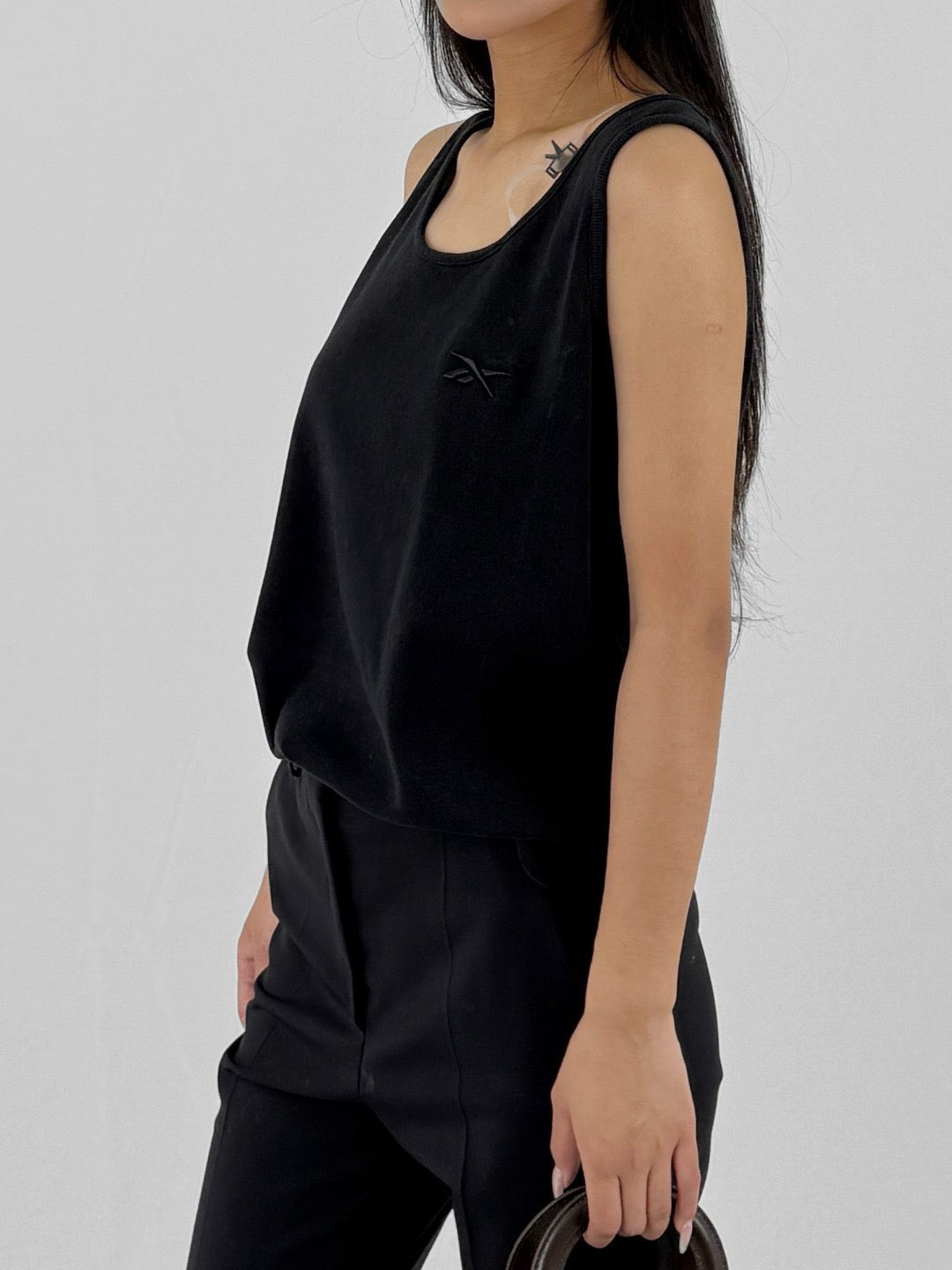 REEBOK Black Strap Tank Top Bras - MACHINE-A