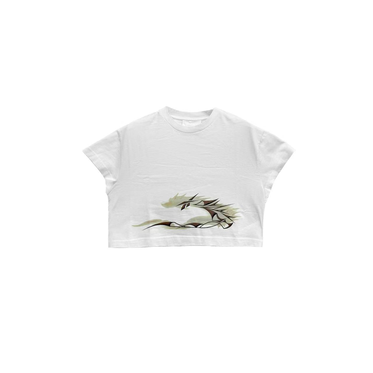 Reebok - DRAGON CROPPED TEE - SS24 - DRAGON WHITE