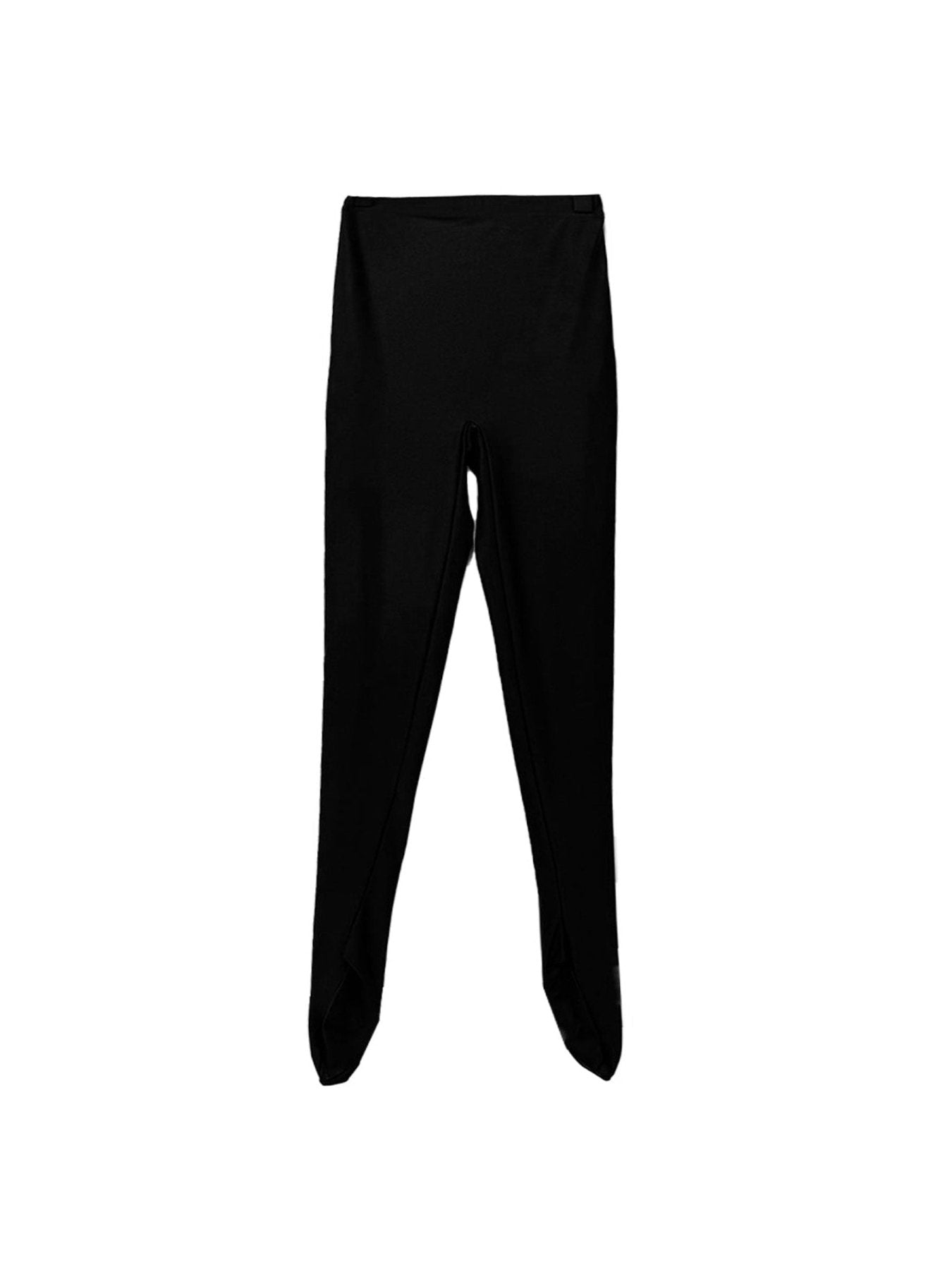 RICHARD QUINN Black Lycra With Foot Covering Lycra Leggings