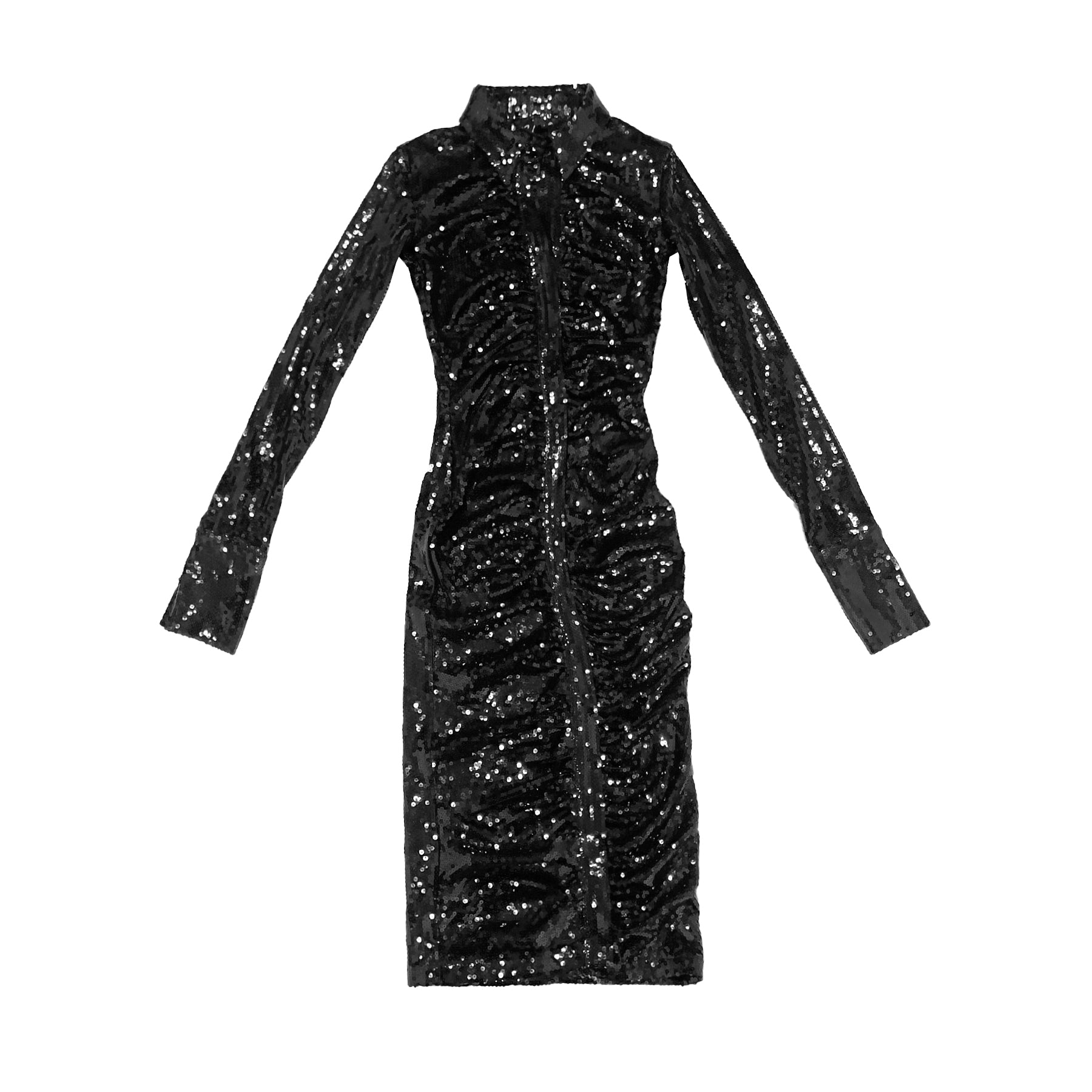 RICHARD QUINN - Sequin Shirt Dress - SS23 - Black