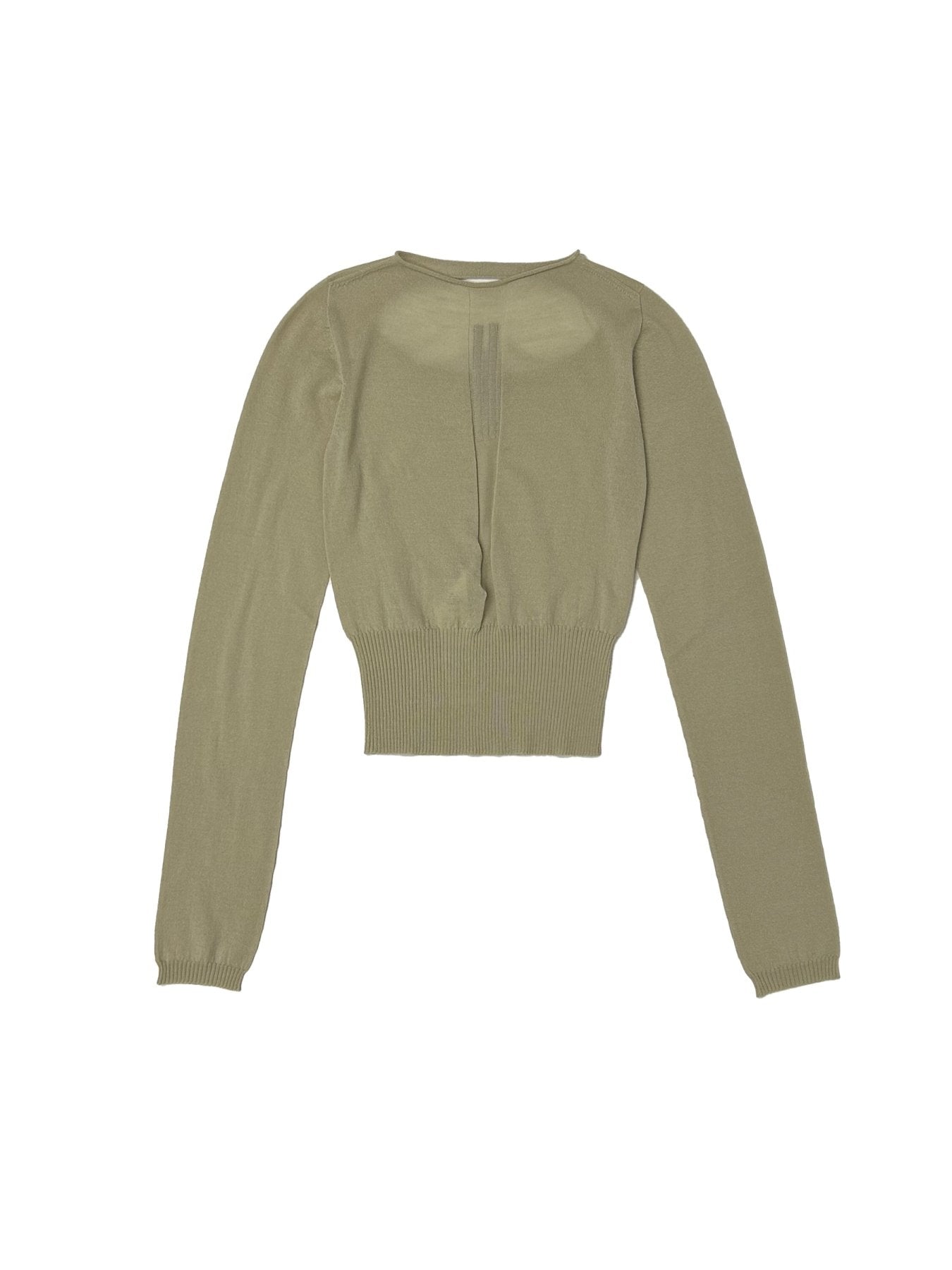 RICK OWENS Beige Cropped Pull