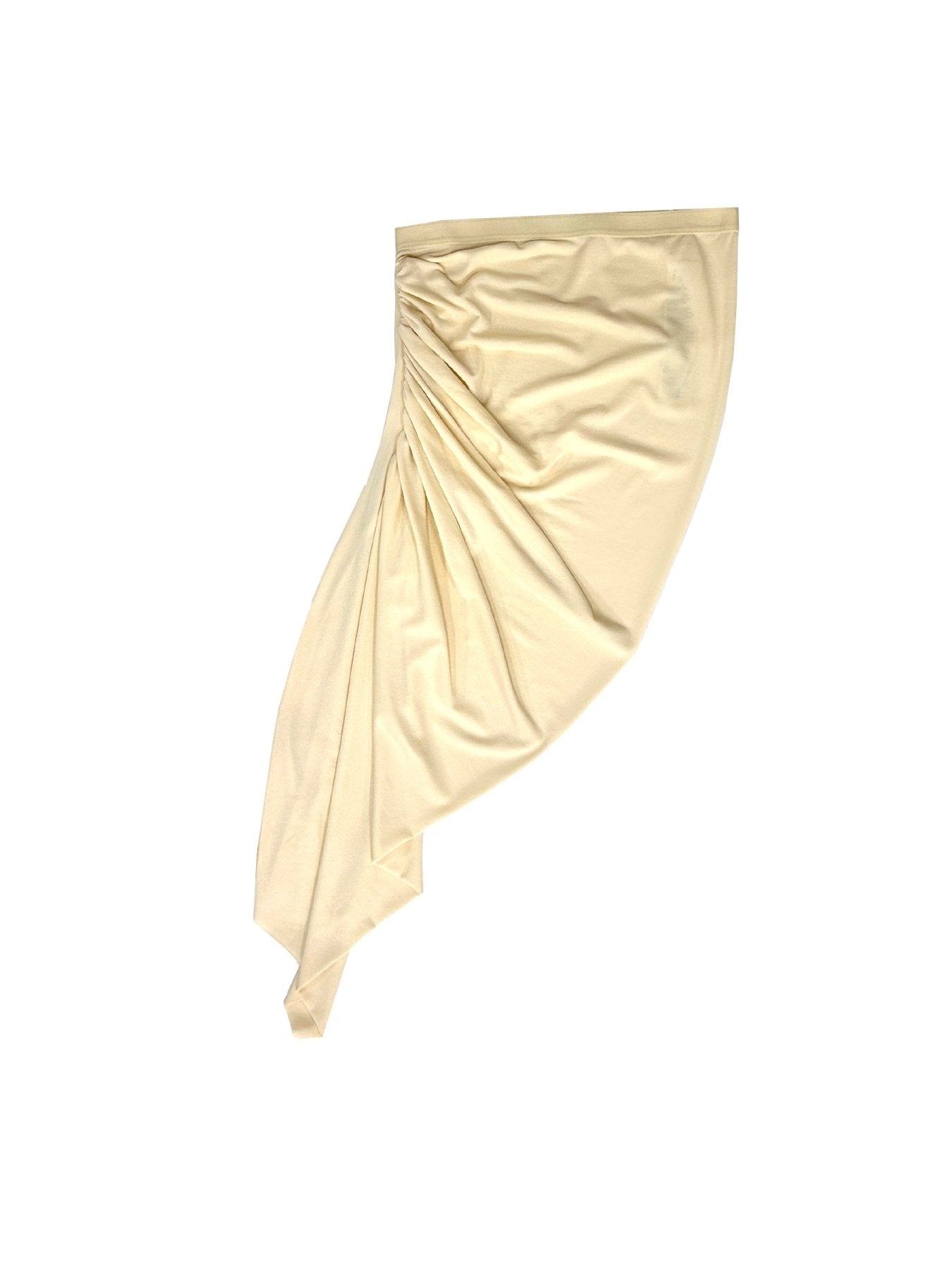 RICK OWENS Beige Temple Knee Edfu Skirt