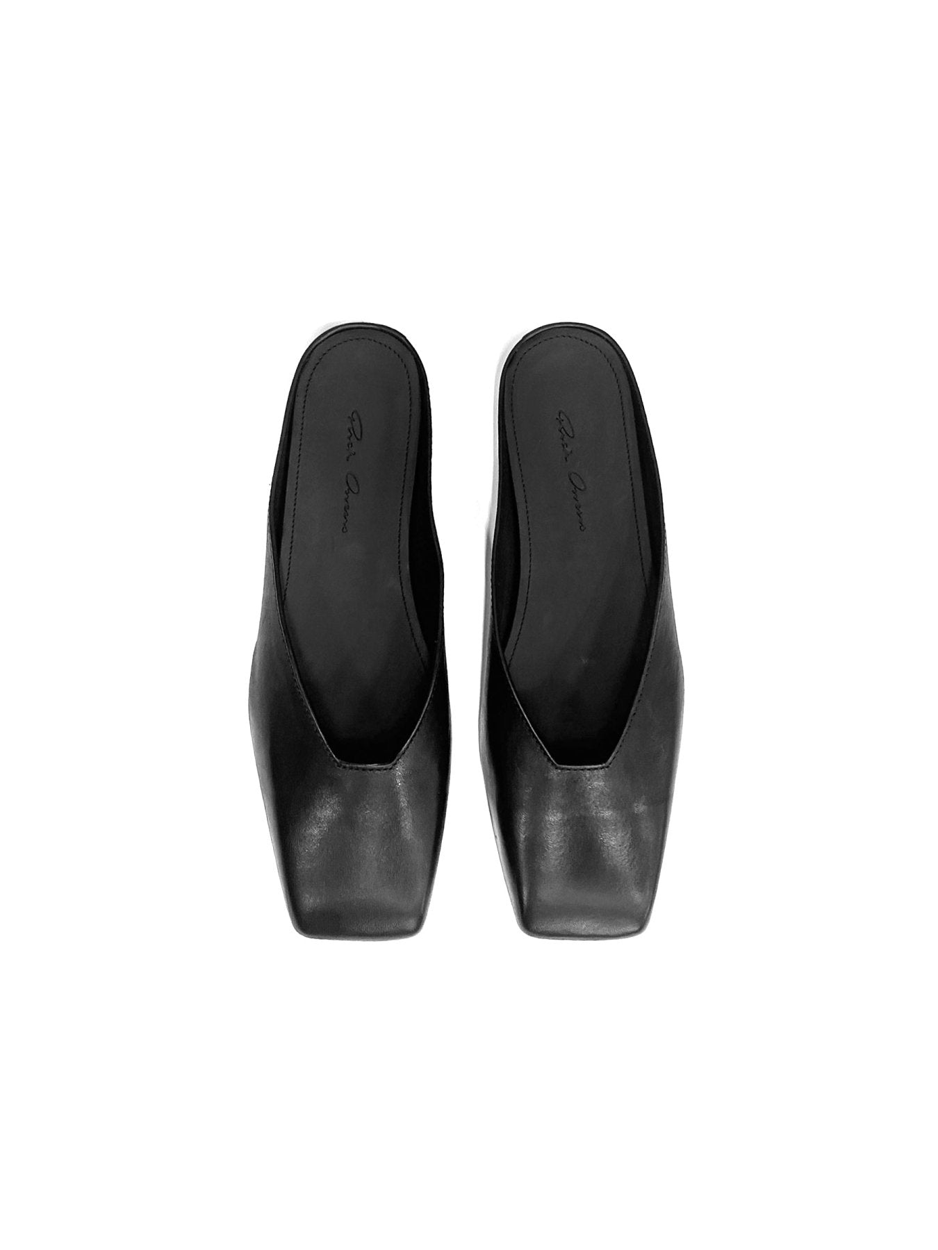 RICK OWENS Black Ballerina Mule