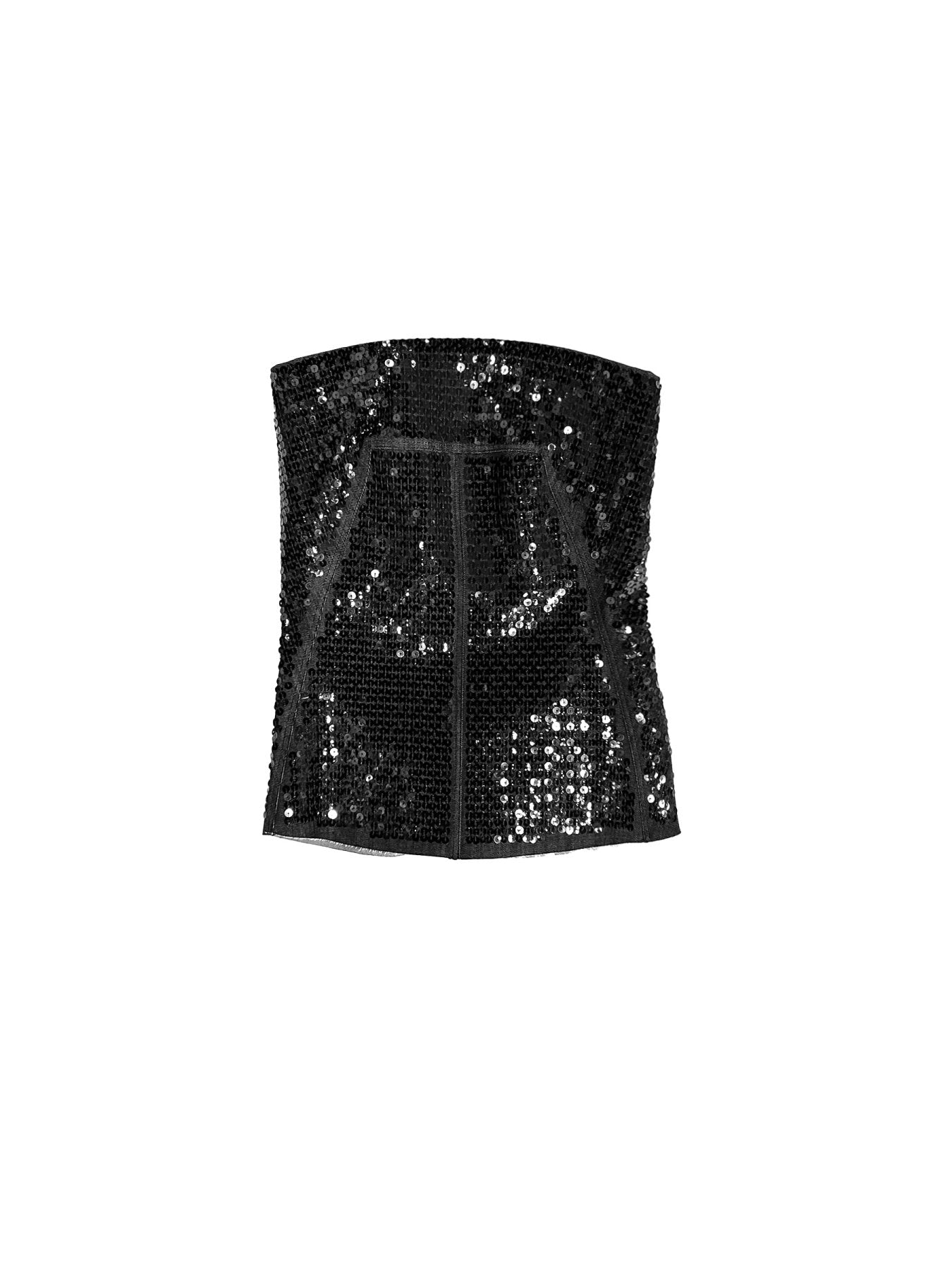 RICK OWENS Black Bustier Top