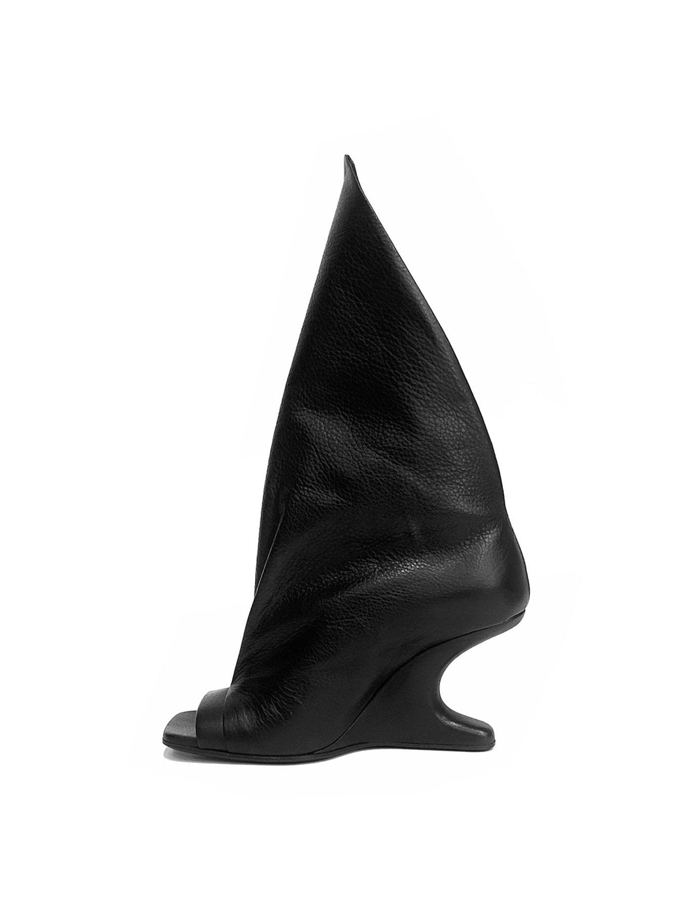 RICK OWENS Black Cantilever 8 Strutter Sandal