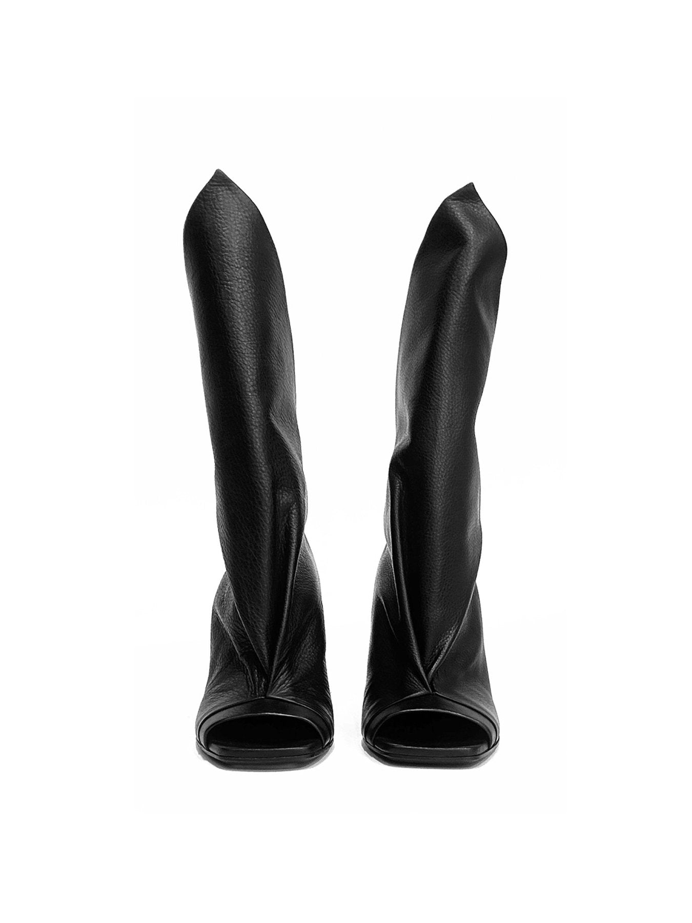 RICK OWENS Black Cantilever 8 Strutter Sandal