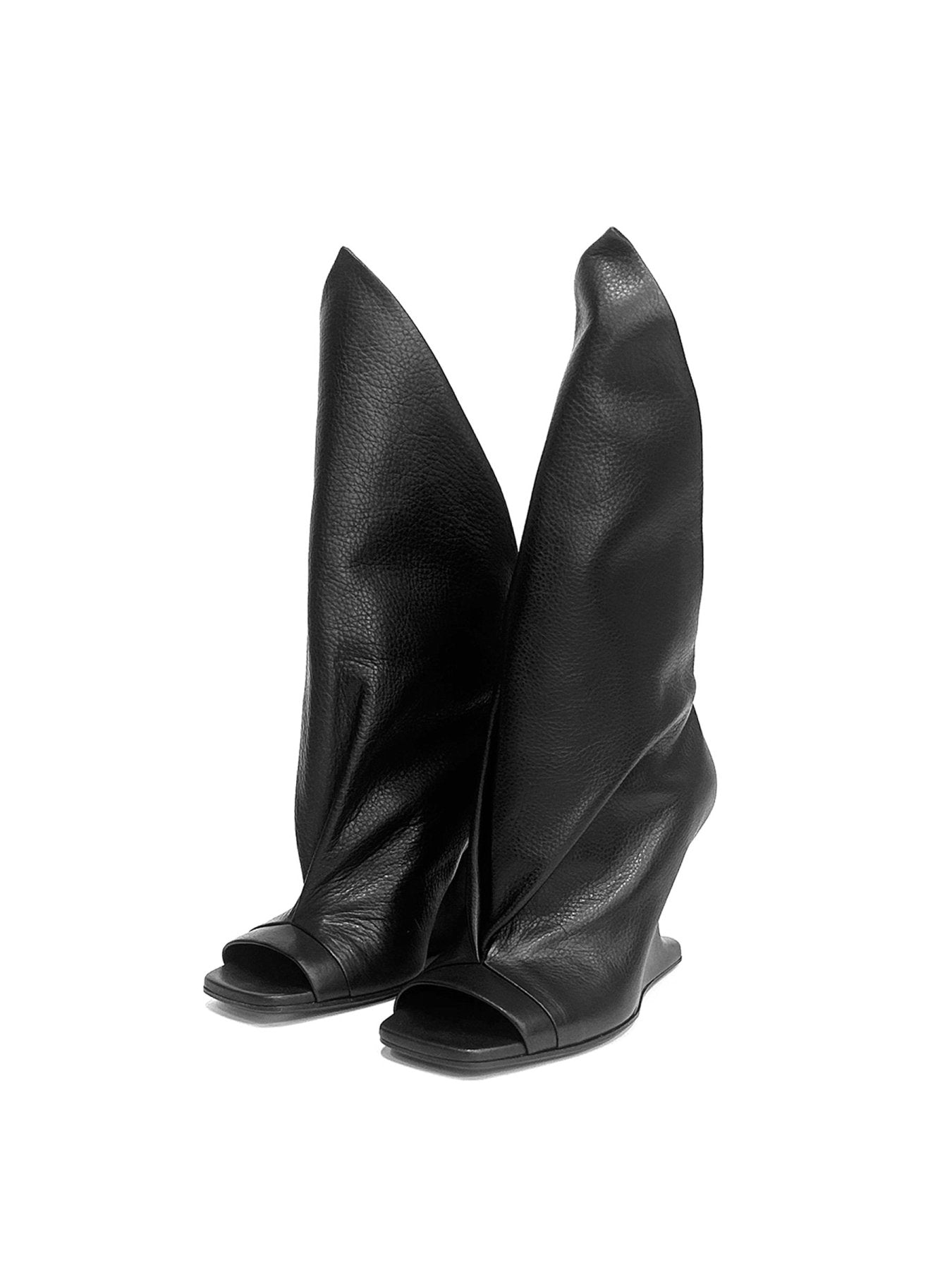 RICK OWENS Black Cantilever 8 Strutter Sandal