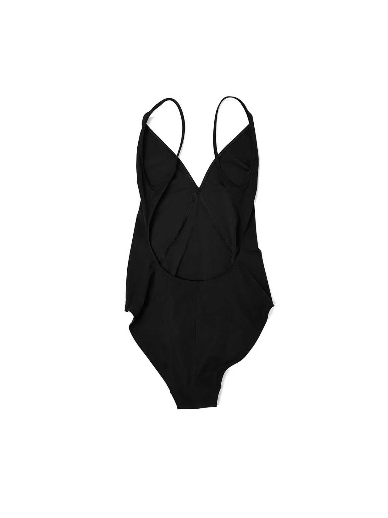 RICK OWENS Black Deep V Bather