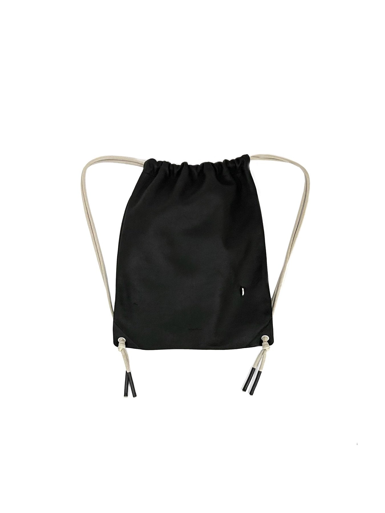 RICK OWENS Black Drawstring Backpack