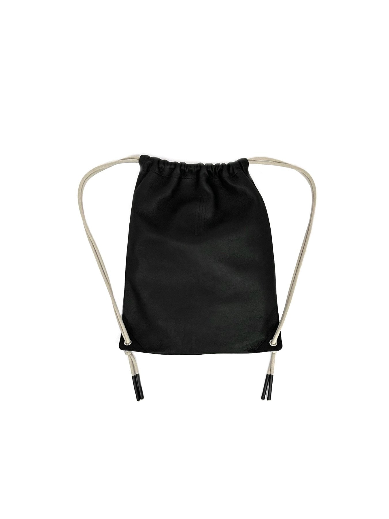 RICK OWENS Black Drawstring Backpack