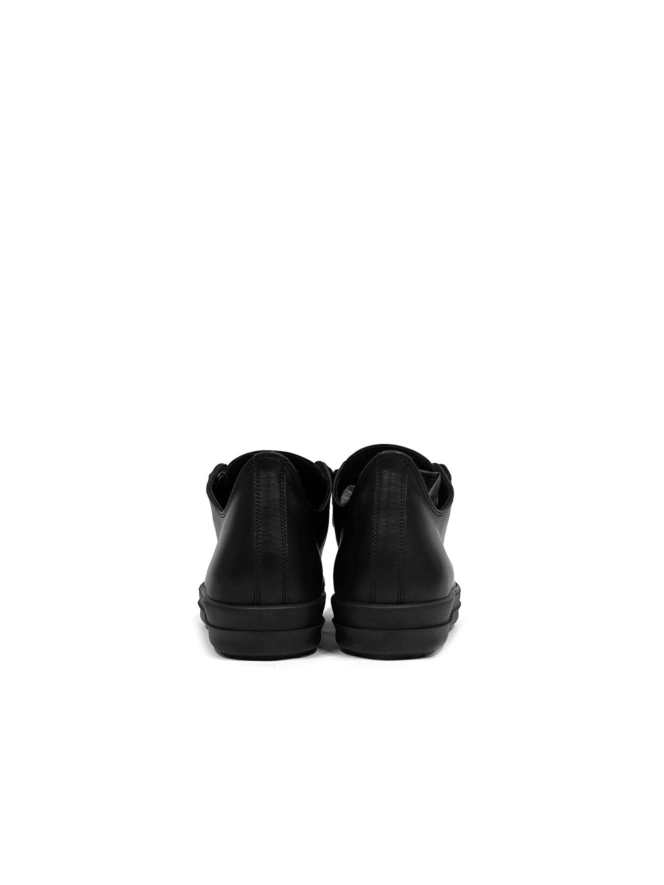 RICK OWENS Black Jumbolace Low Sneaks