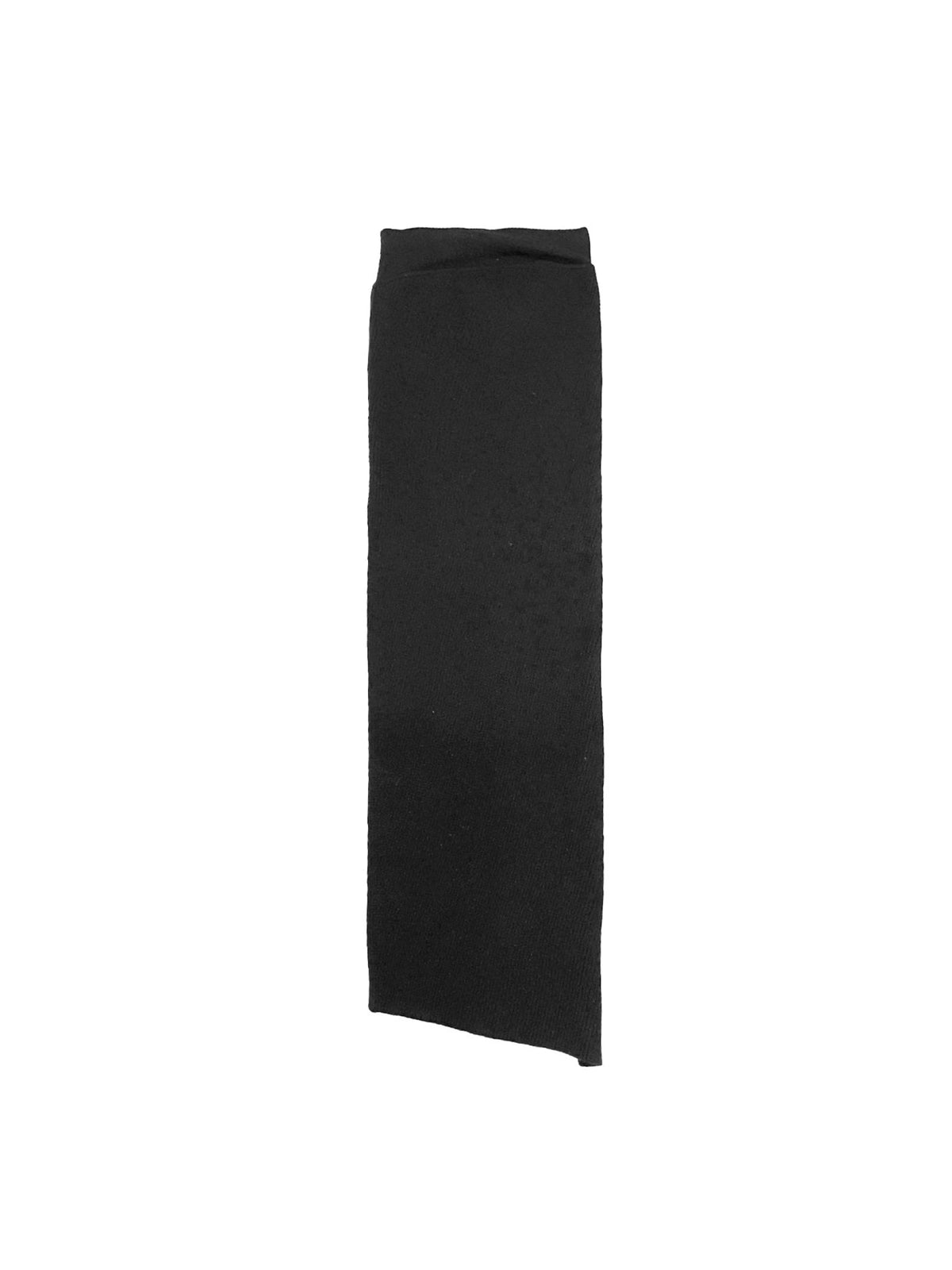 RICK OWENS Black Knit Skirt Knit Edfu Ankle Skirts