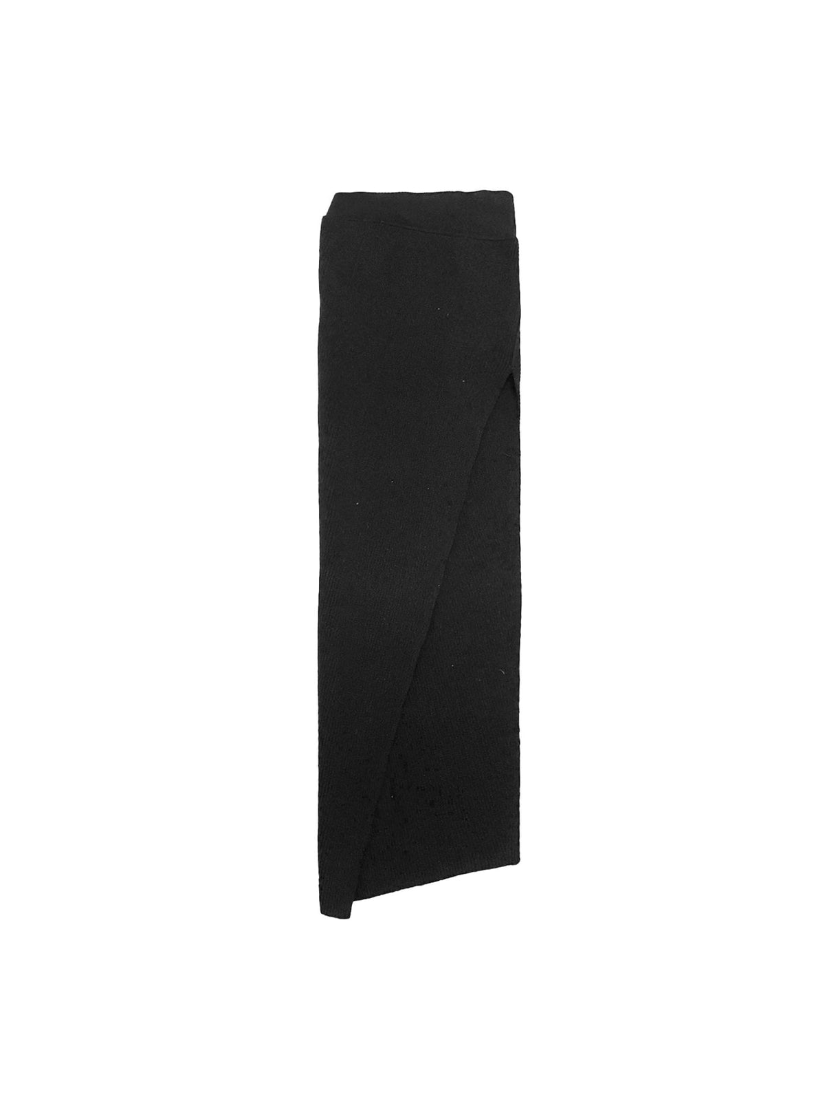 RICK OWENS Black Knit Skirt Knit Edfu Ankle Skirts