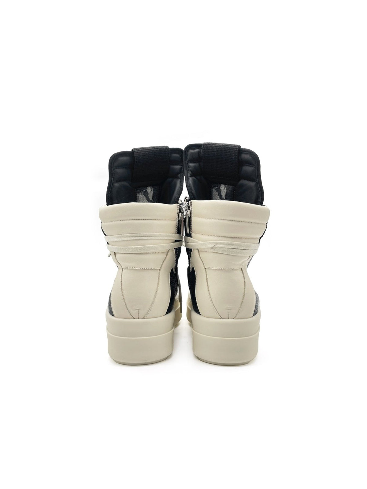 Rick Owens Black Leather Shoes Mega Bumper Geobasket