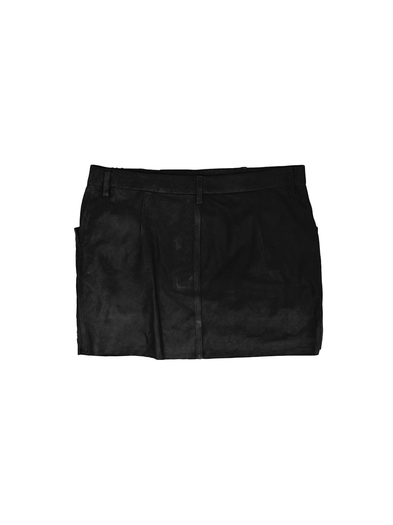 Rick Owens Black Leather Skirts - Firbanks Mini