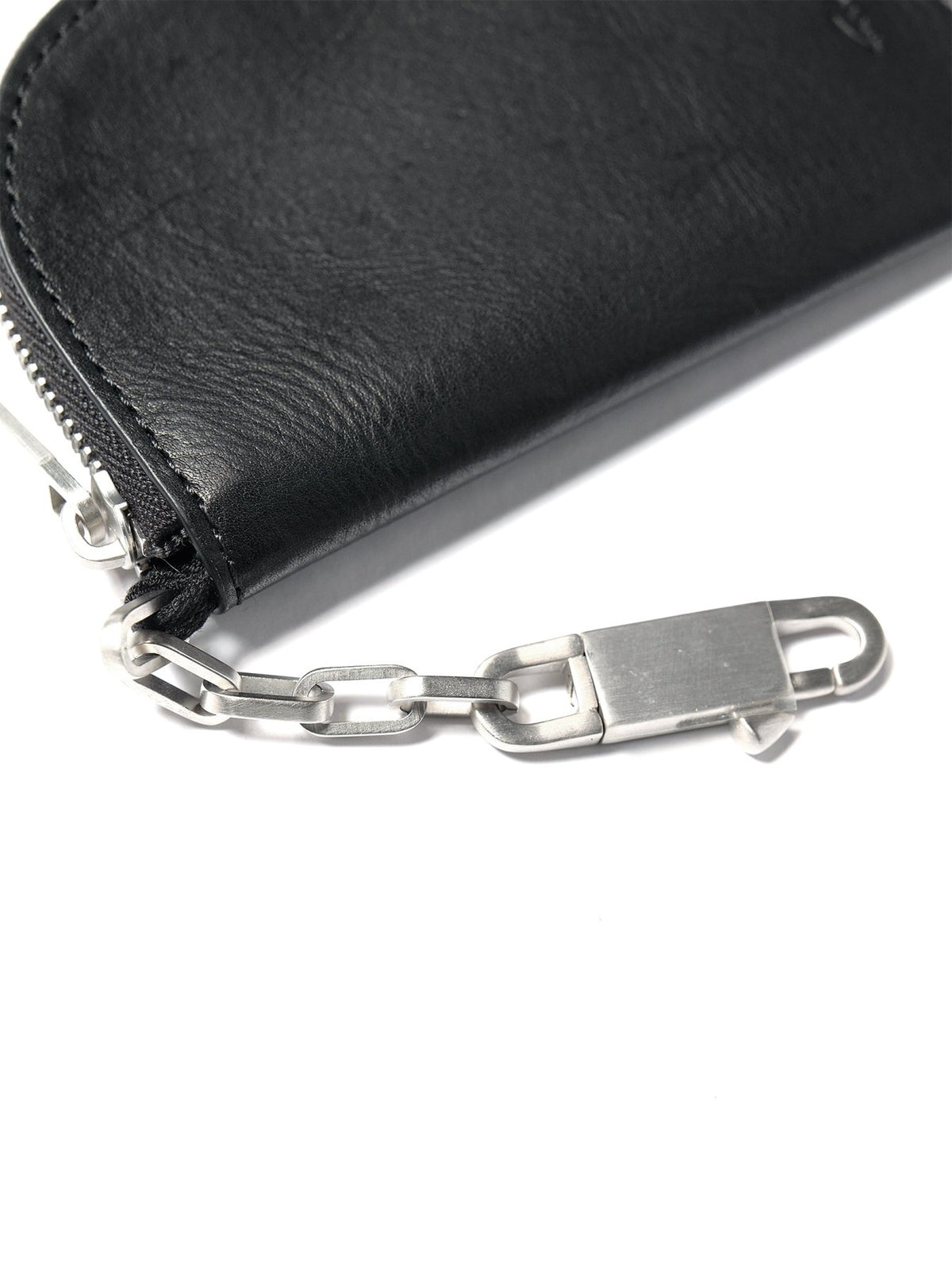 Rick Owens Black Leather Wallet - Hook Wallet
