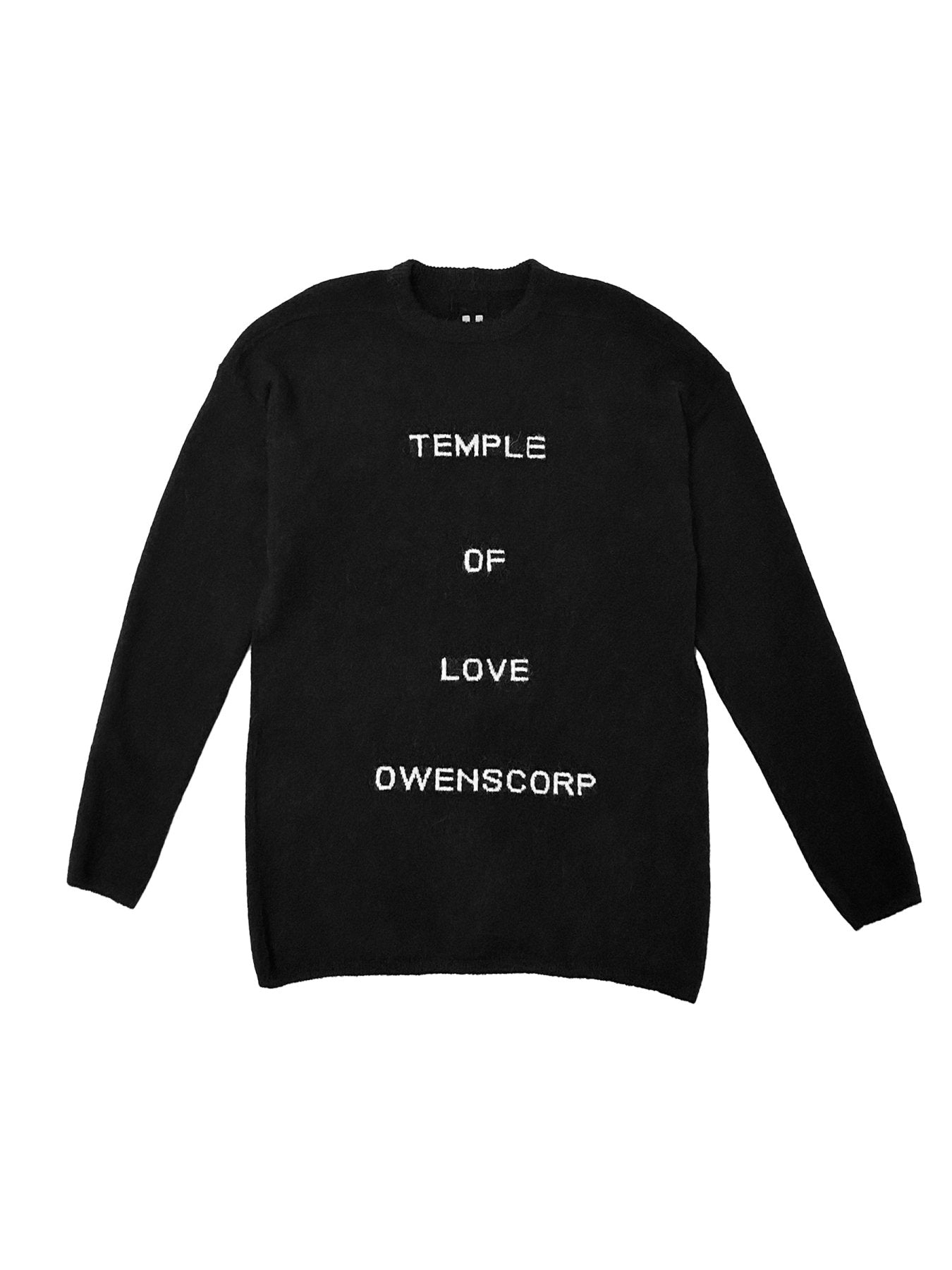 RICK OWENS Black Round Neck