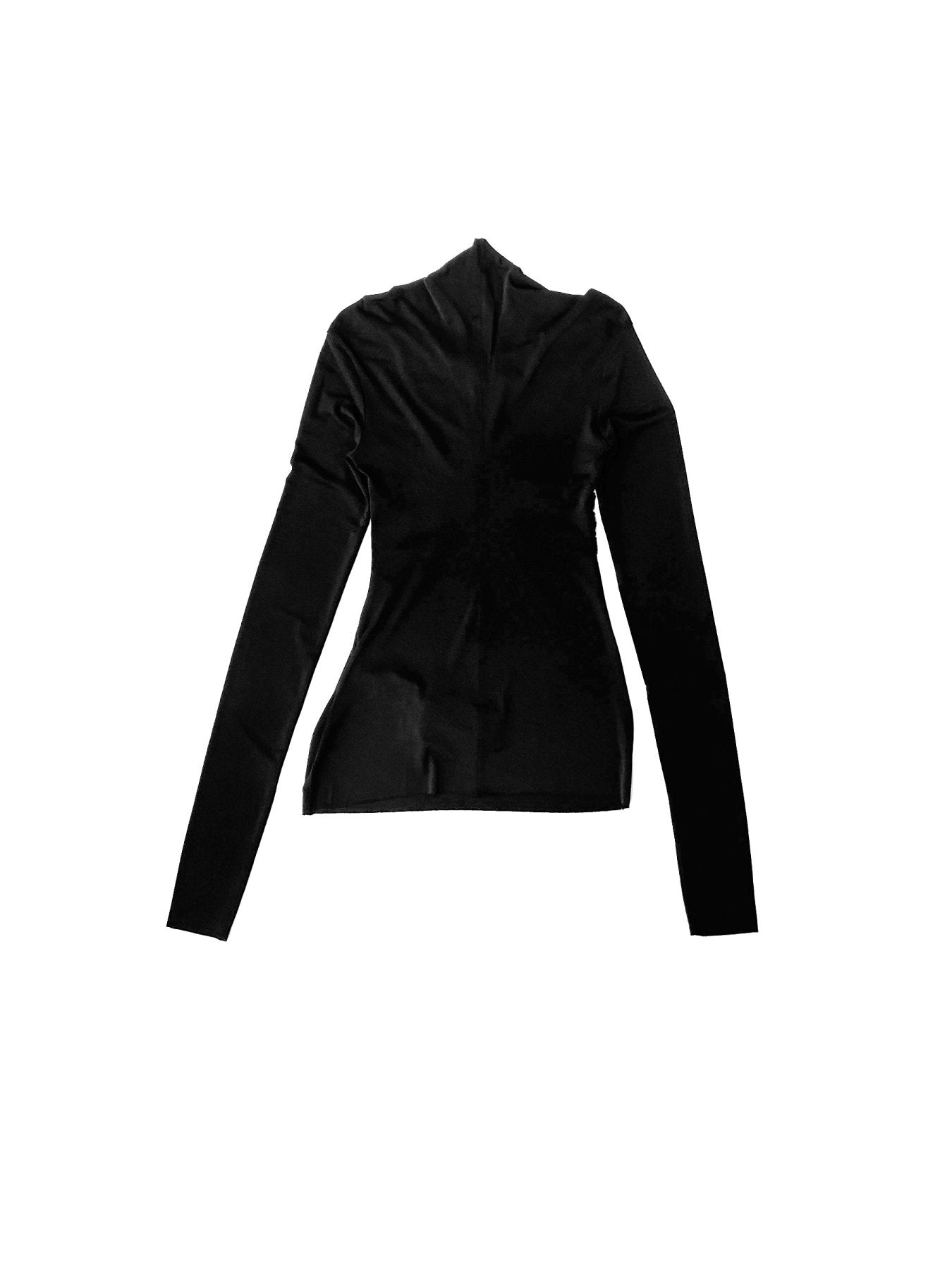RICK OWENS Black Temple Kairo Long Sleeve Top